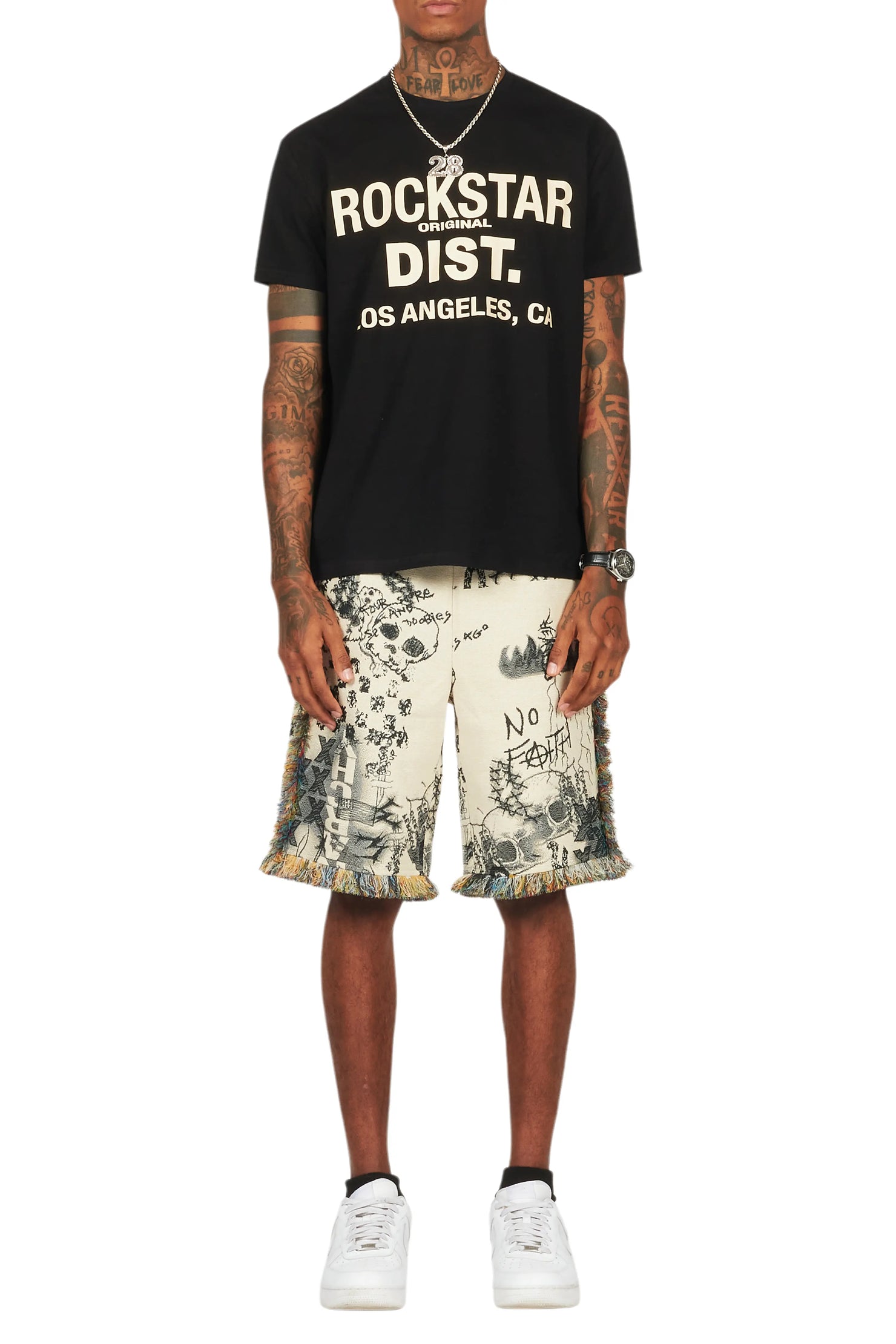 Tappy Black/Beige T-Shirt Short Set