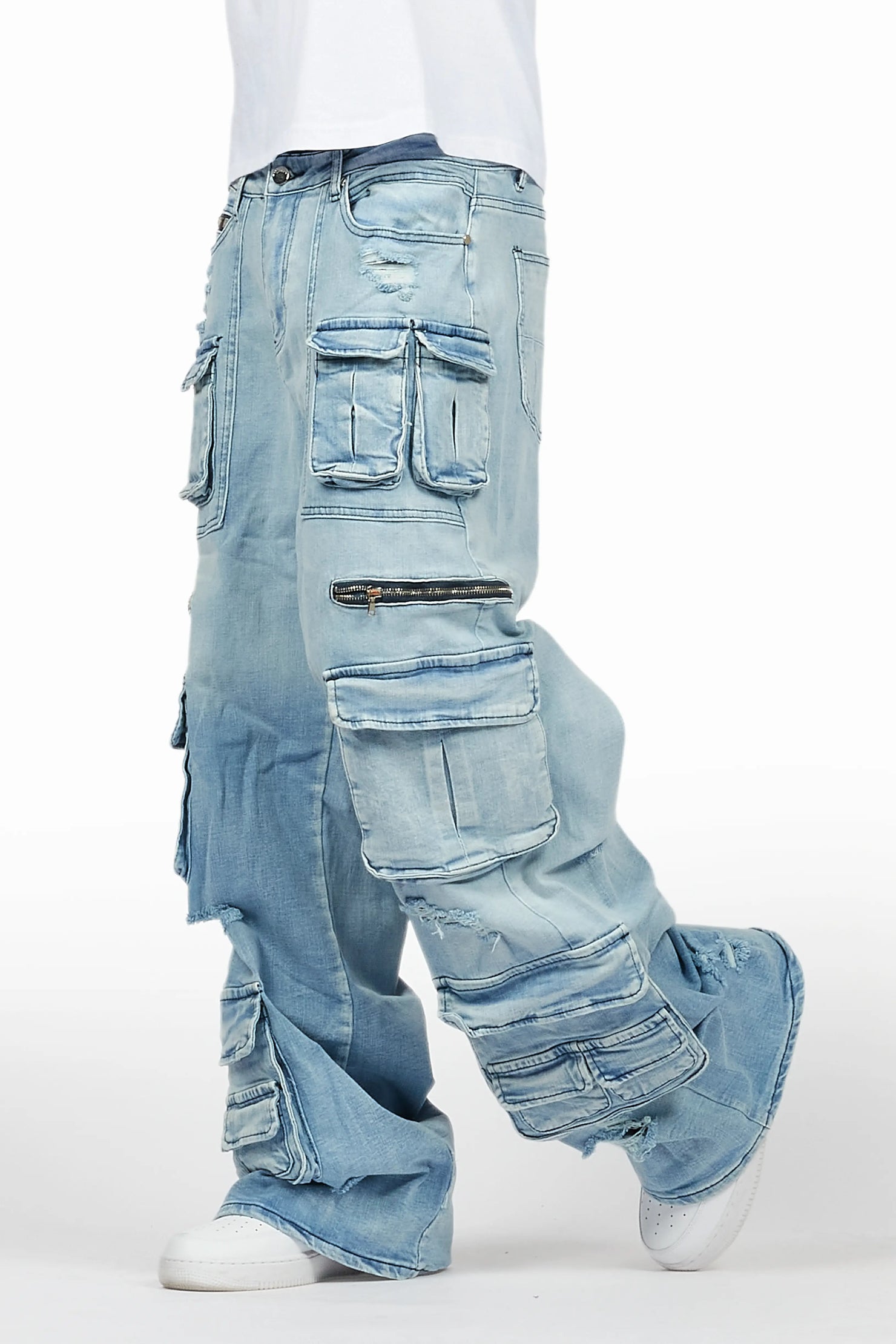 Zorig Light Blue Baggy Fit Jean