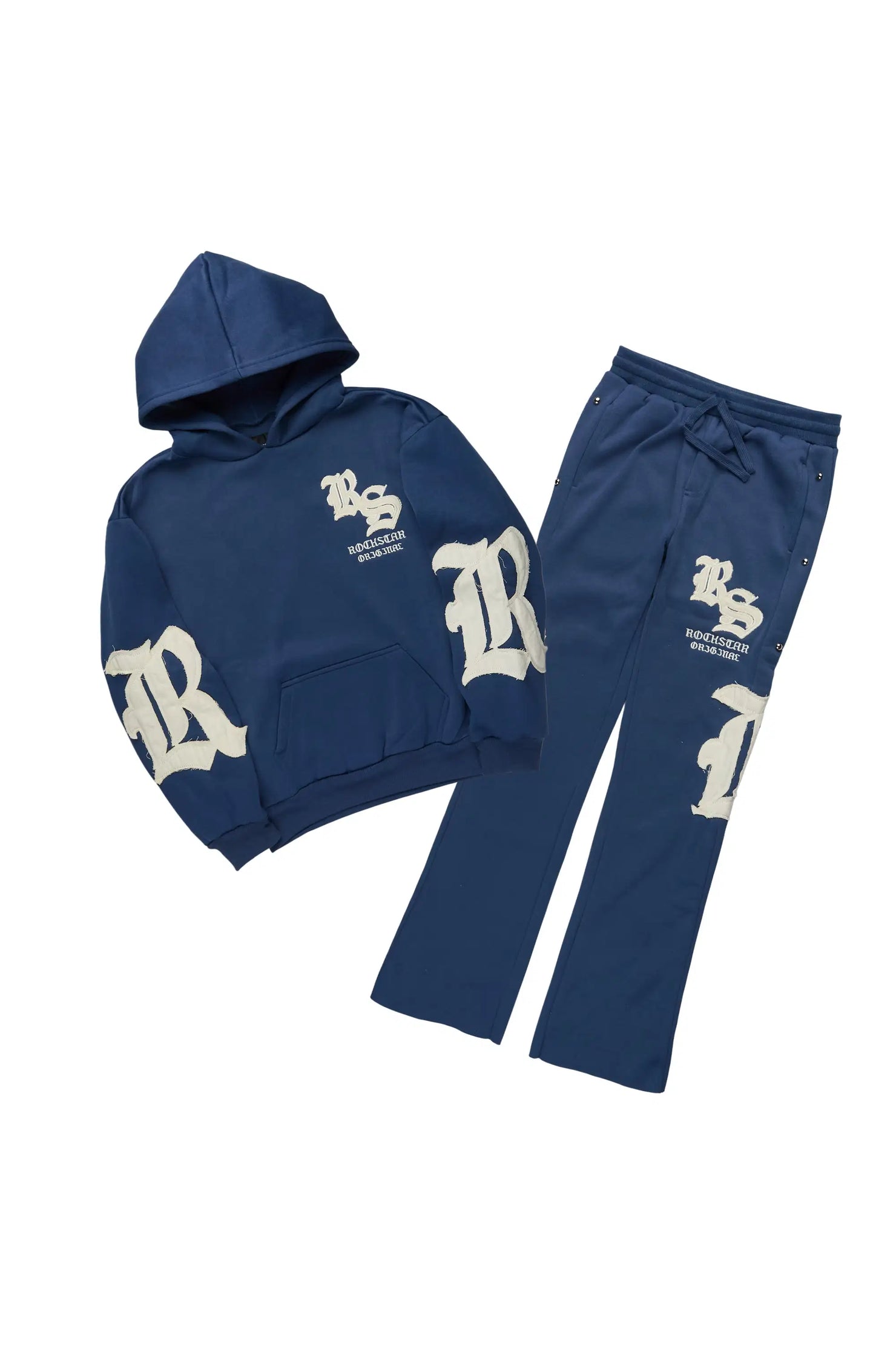 Boys Shire Navy/White Stacked Track Set