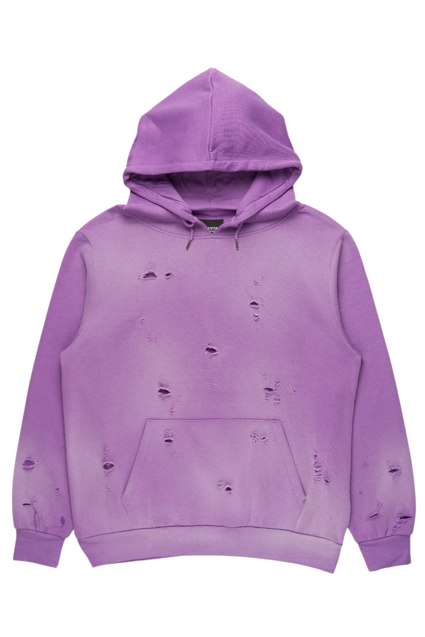 Baki Purple Distressed Hoodie