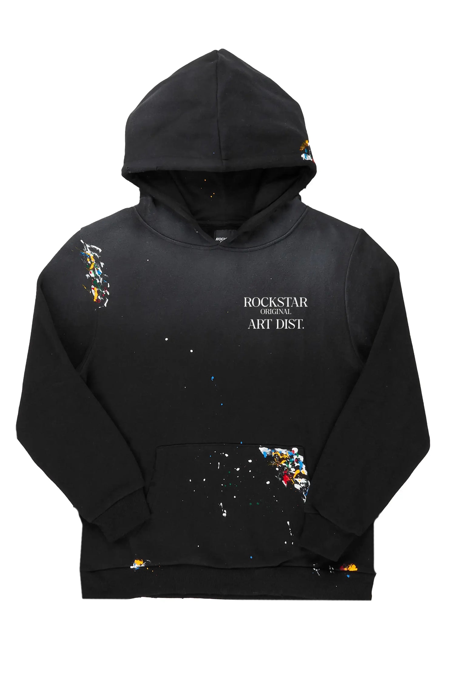 Rockstar Art Dist. Black/White Graphic Hoodie