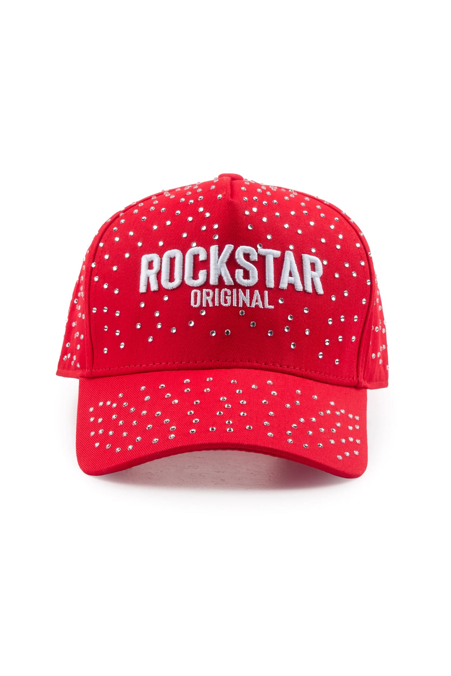 Jonathan Red Rhinestone Trucker Hat