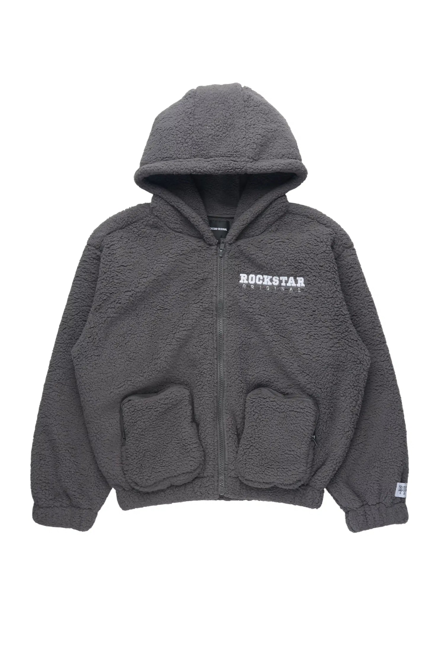 Girls Lonia Grey Sherpa Jacket