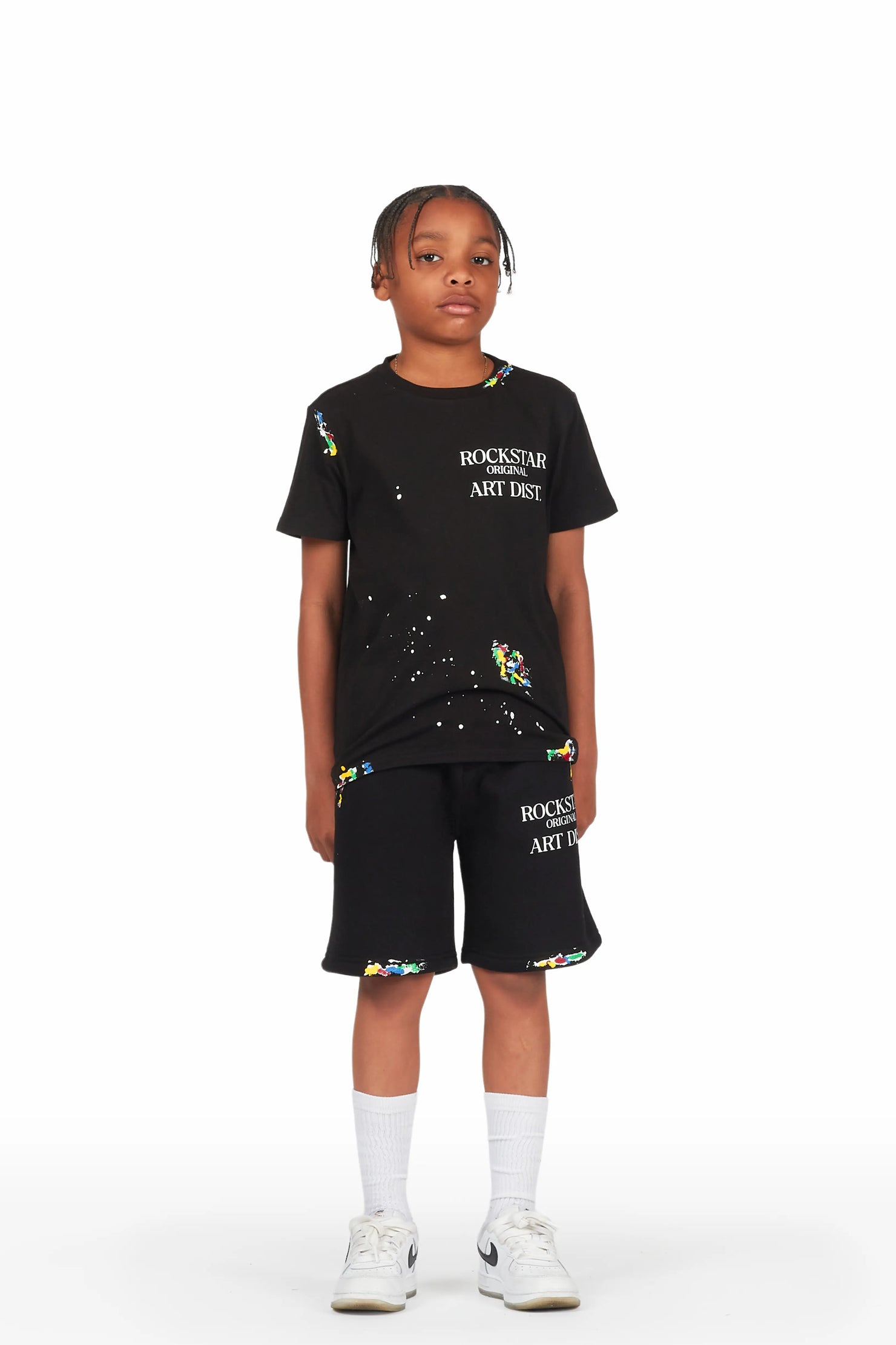Boys Art Dist. Black Short Set