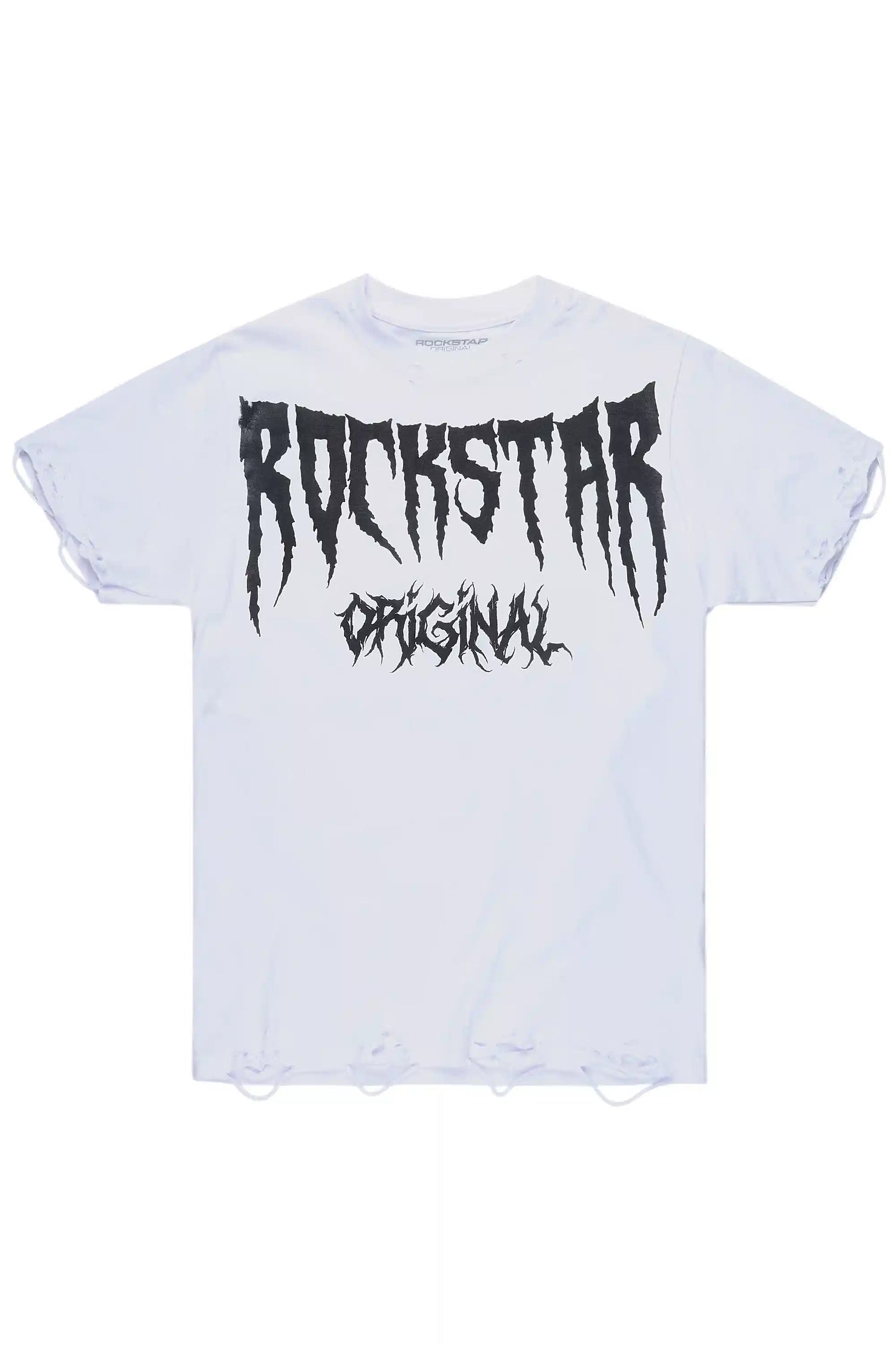 Andros White/Black Oversized Graphic T-Shirt