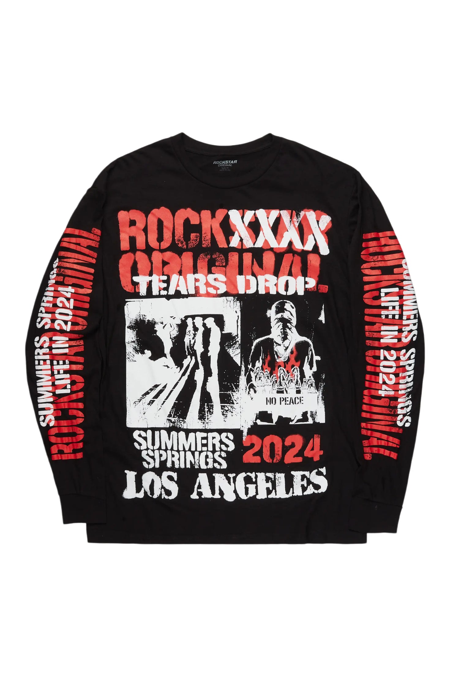 Lamani Black Graphic Long Sleeve Tee