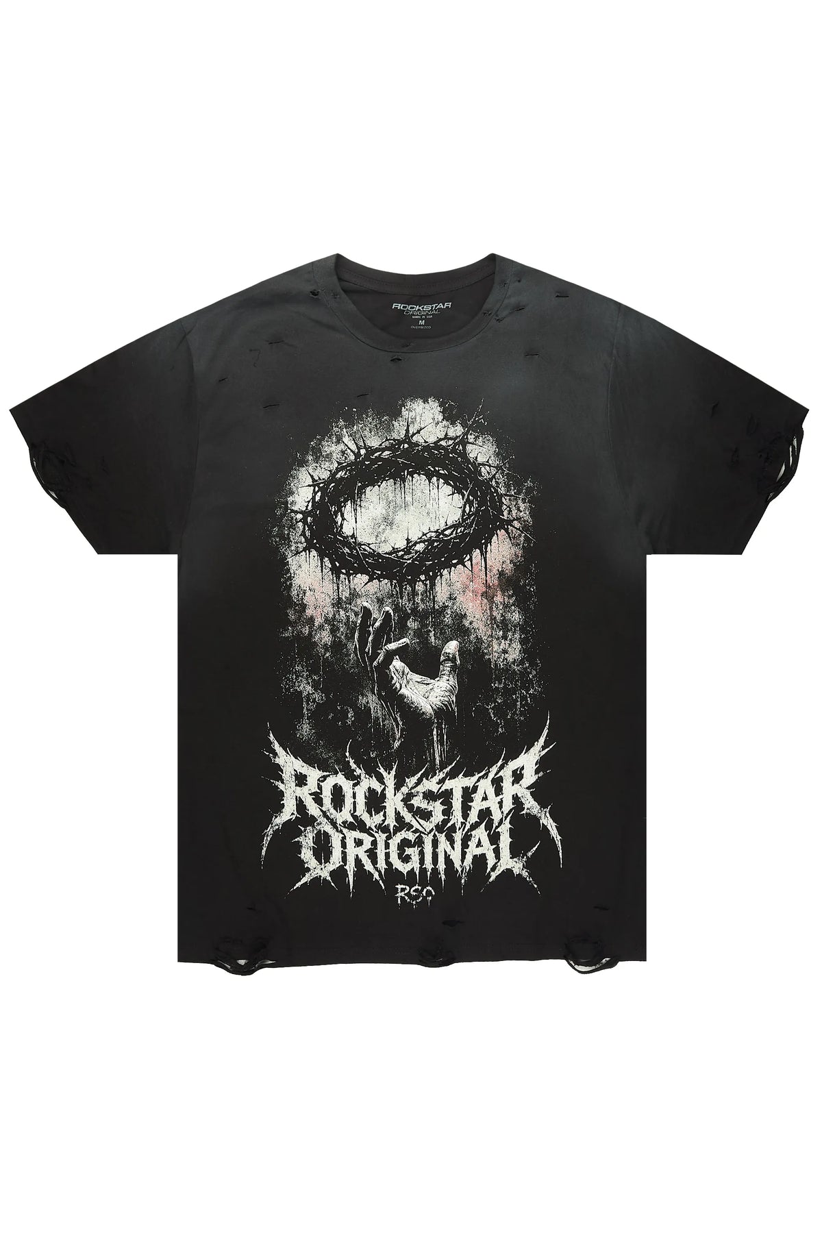 Callix Black Oversized Graphic T-Shirt