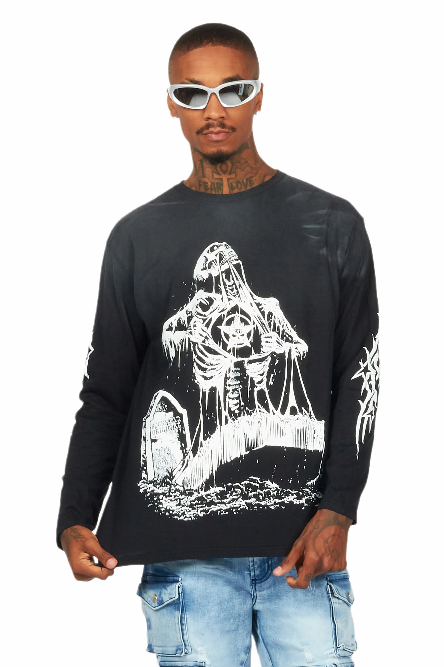 Brookwood Black Long Sleeve Graphic T-Shirt