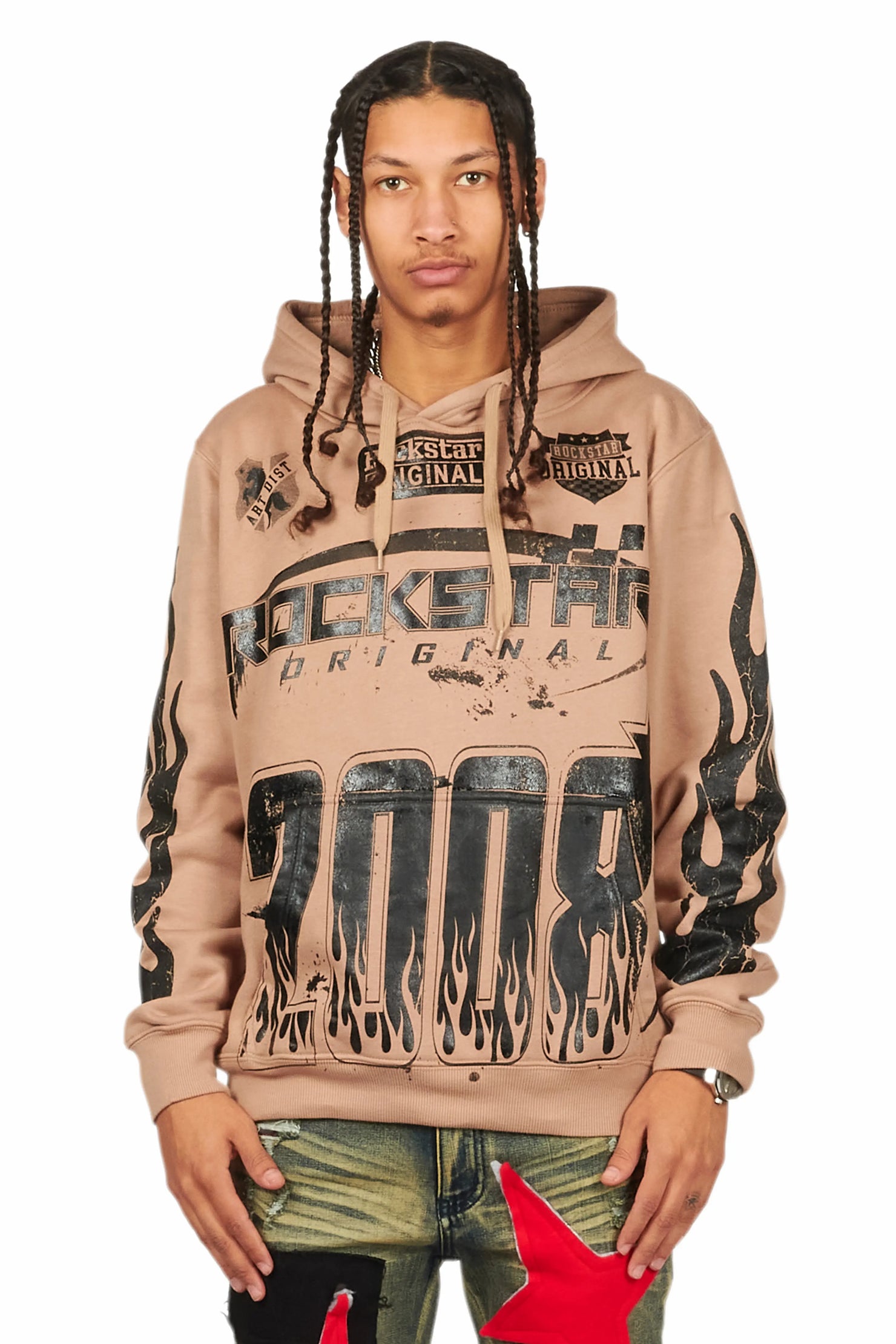Amos Khaki Graphic Hoodie