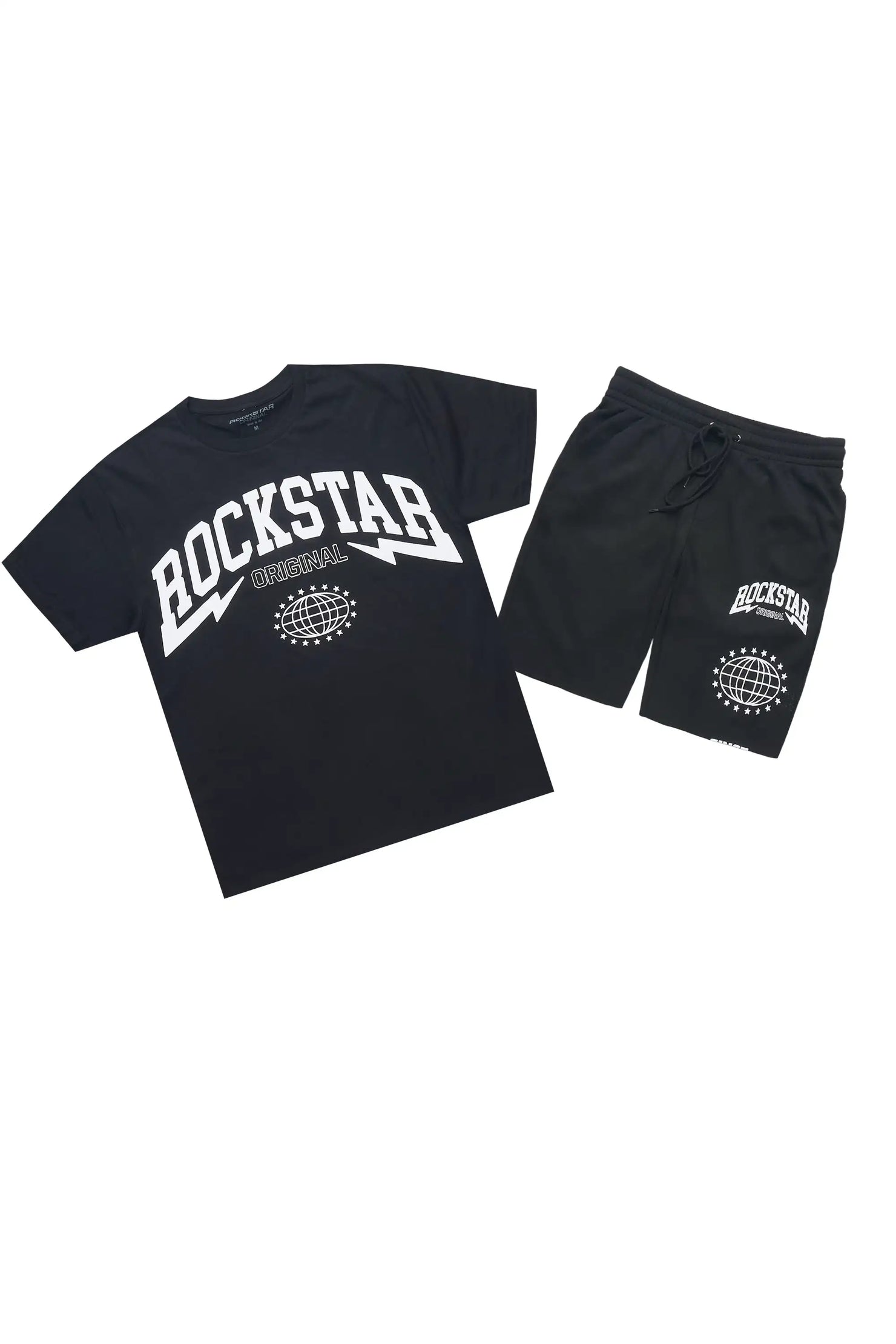 Stori Black/White T-Shirt/Short Set