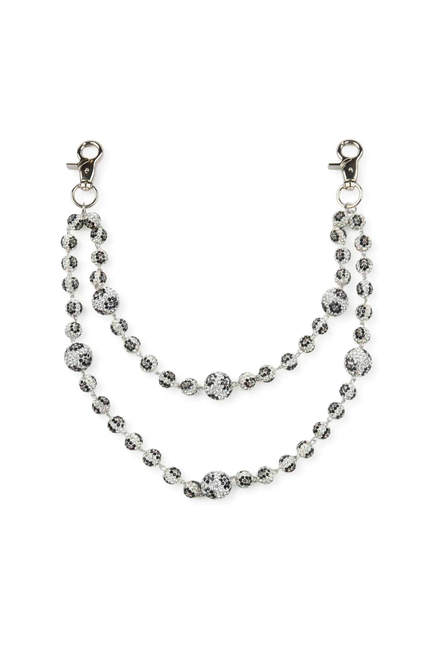 Baller White/Leopard Wallet Chain