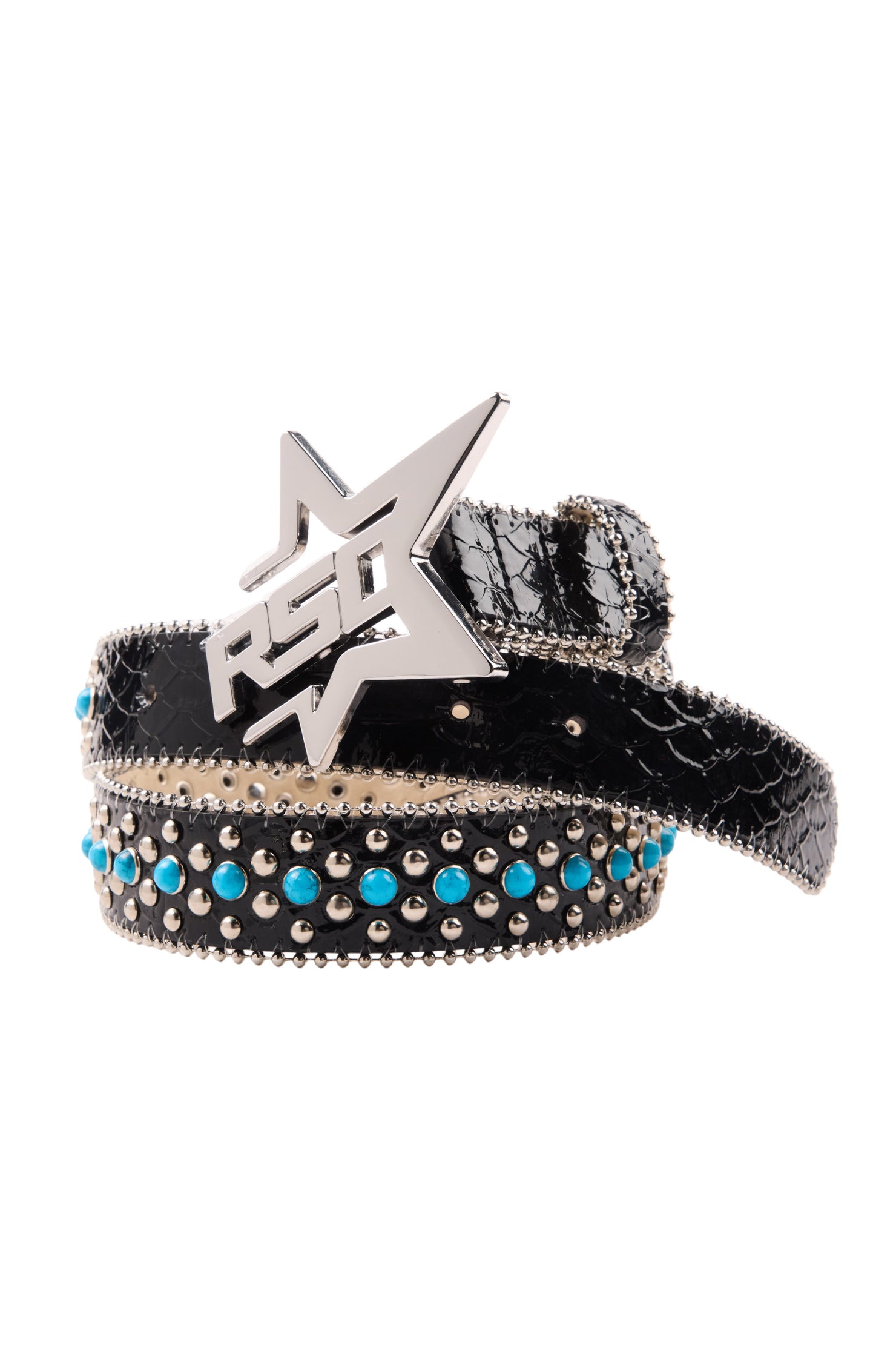 Boys Oakland Blue Rockstar Logo Belt
