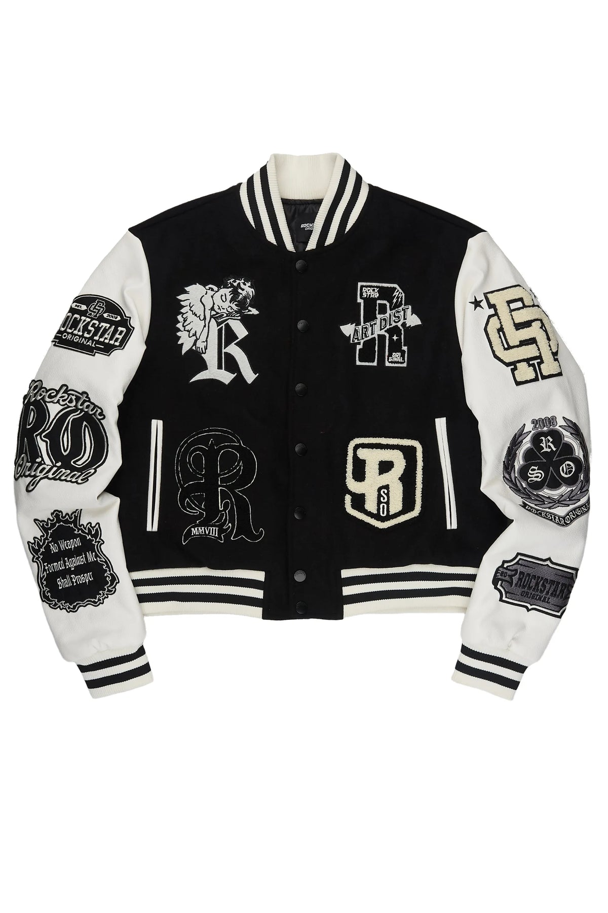 Shamarria Black Oversized Varsity Jacket