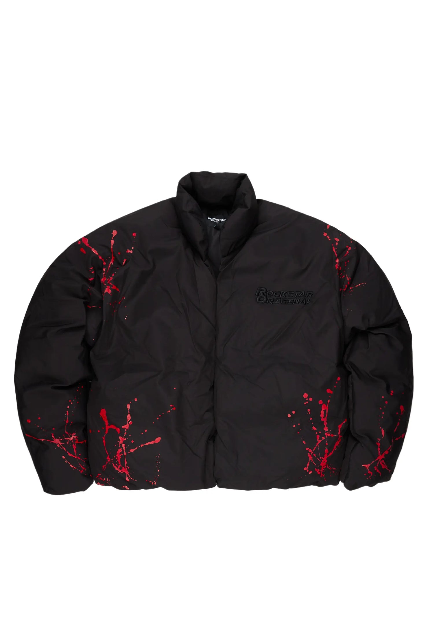 Rabbie Black/Red Puffer Jacket