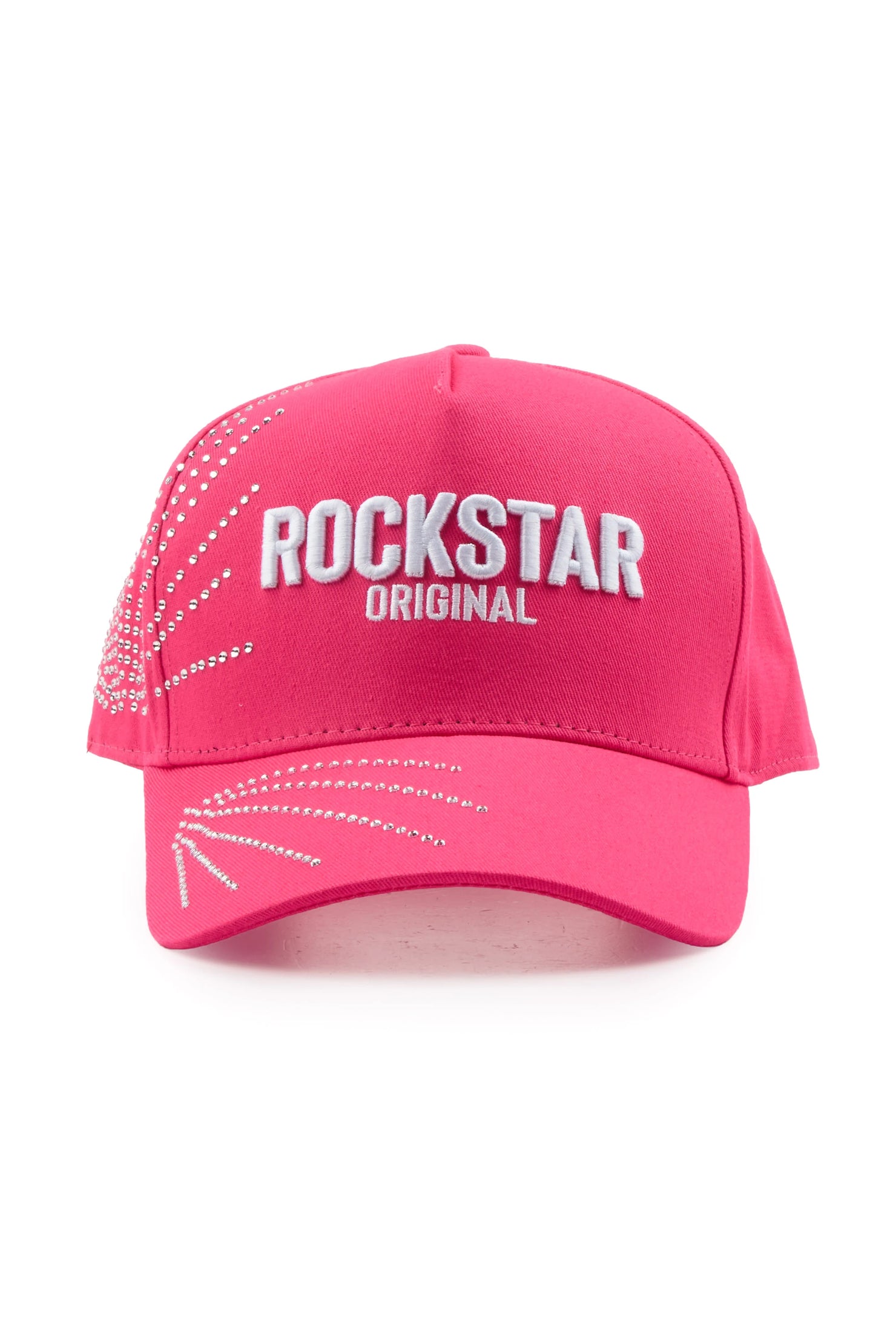 Laleana Pink Rhinestone Trucker Hat