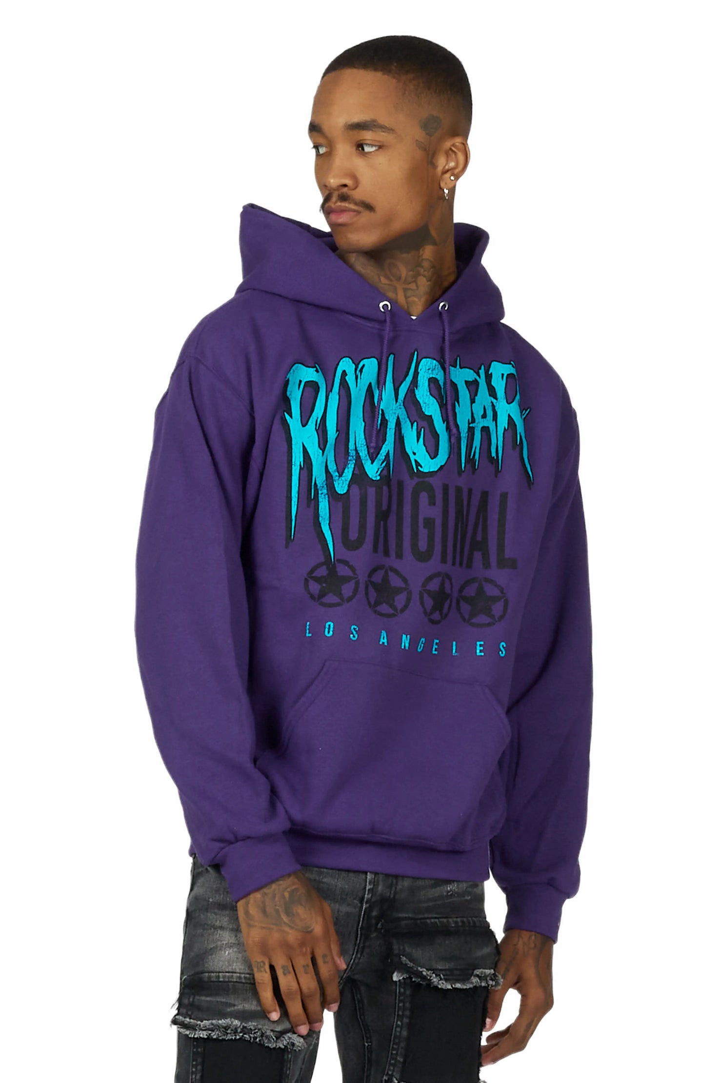 Wizzurd Purple Graphic Hoodie