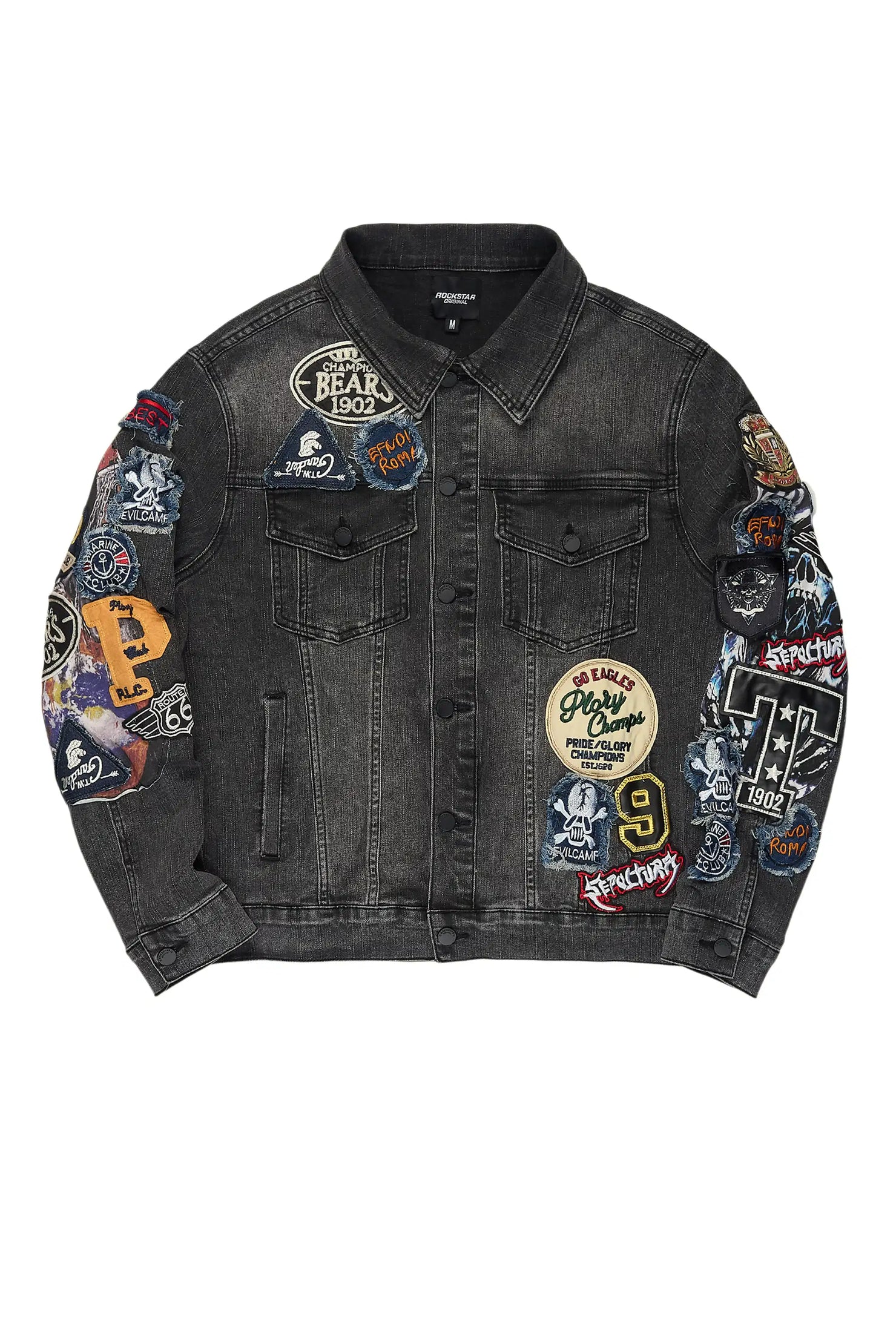 Espan Dark Grey Denim Jacket