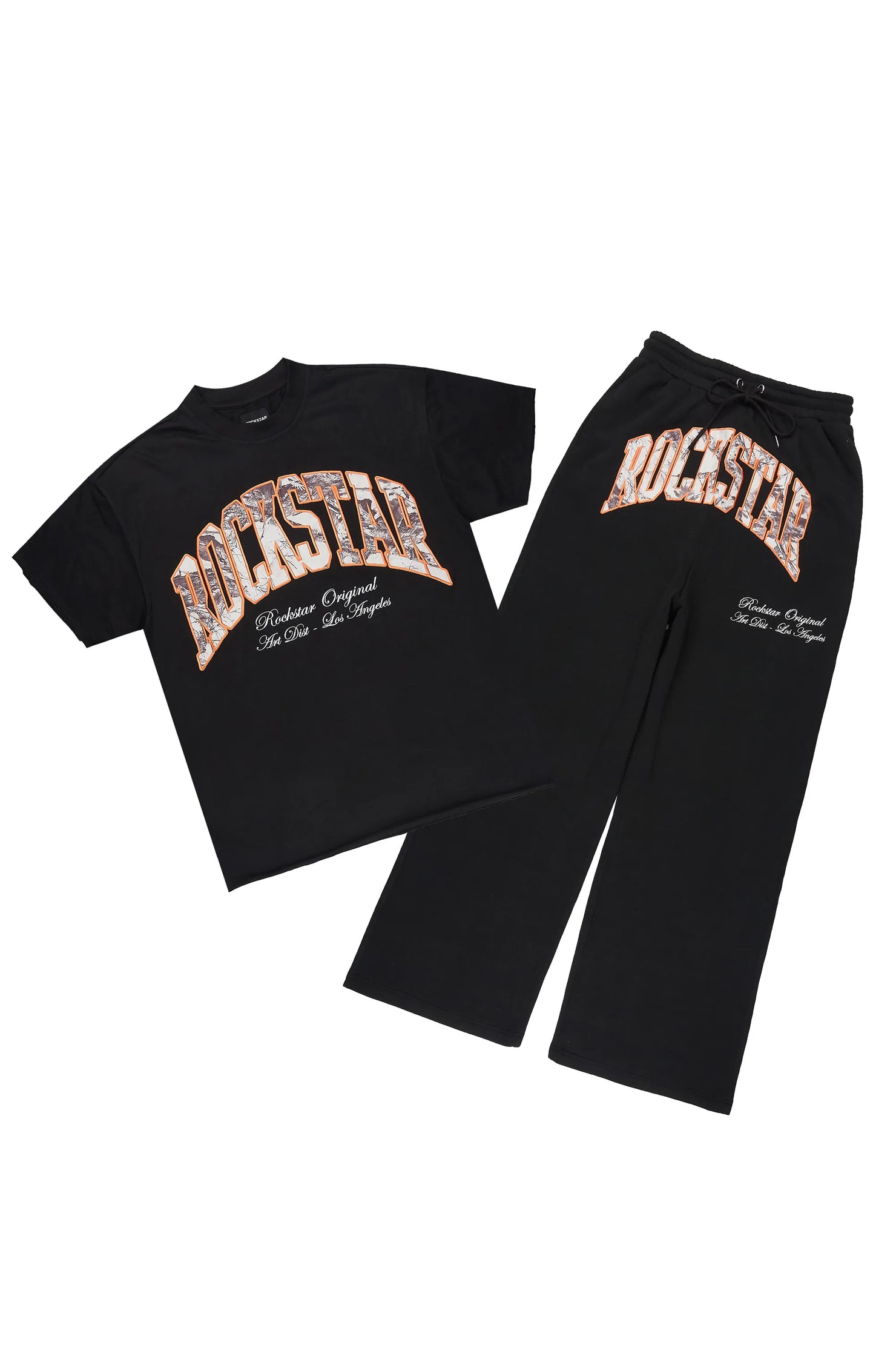 Alas Black T-Shirt/Baggy Track Set