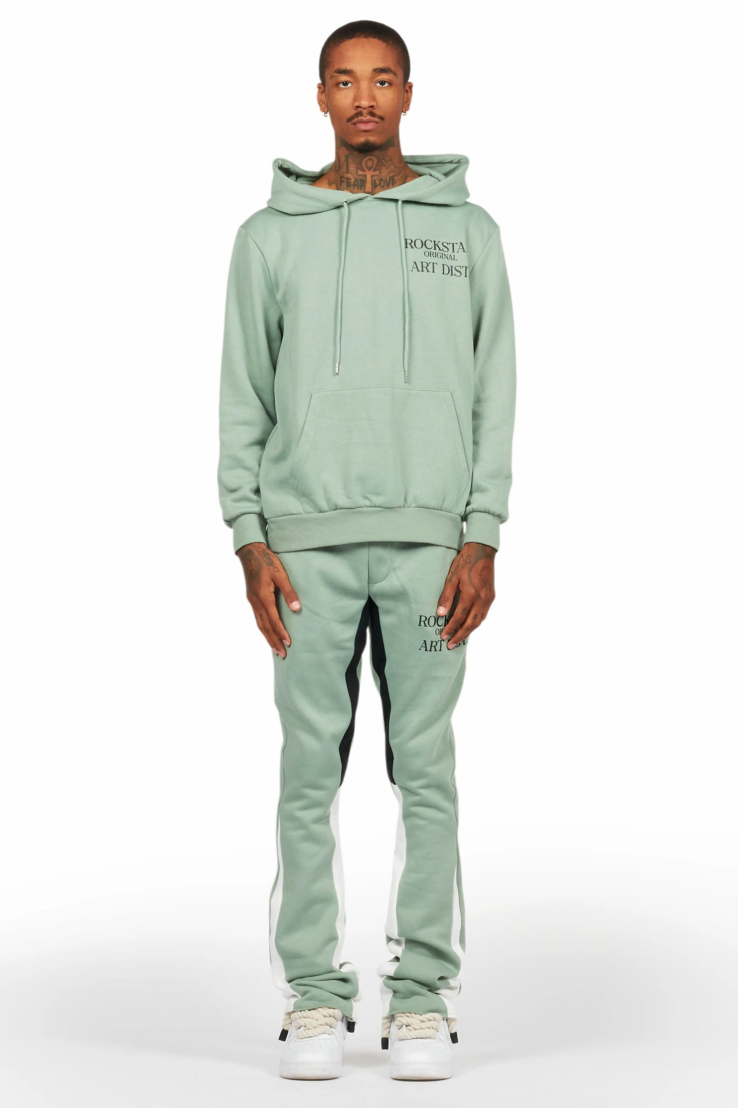 Briggs Sage Hoodie/Stacked Flare Track Set