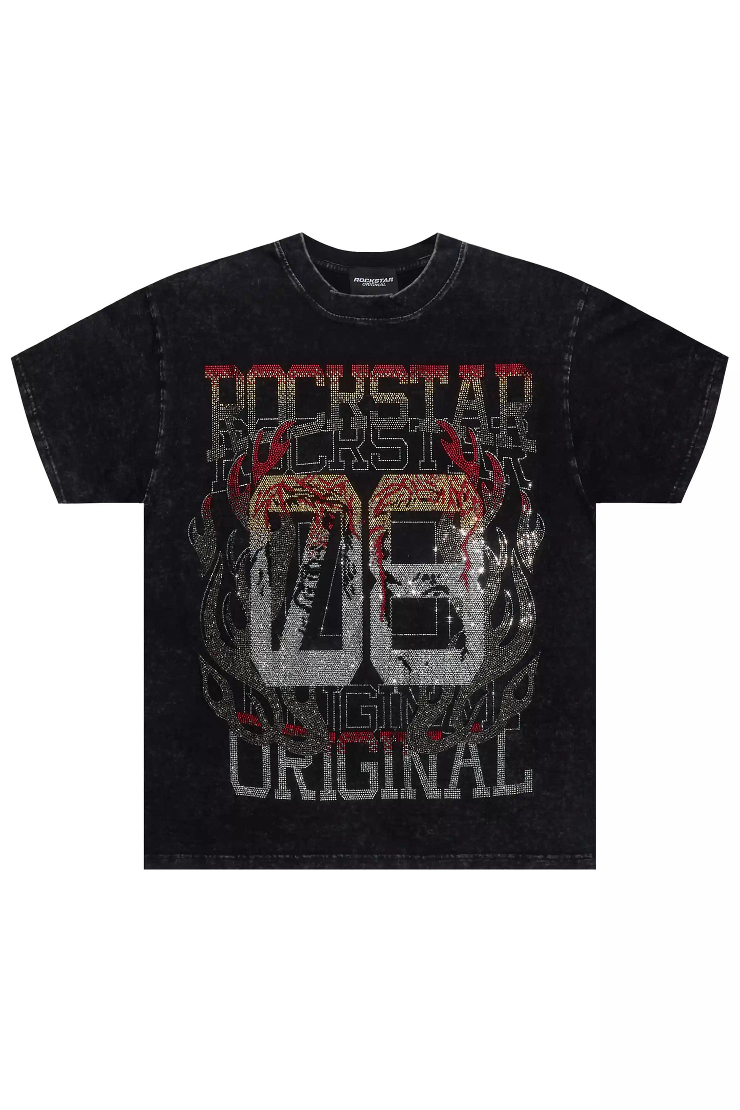 Yakira Black Rhinestone T-Shirt