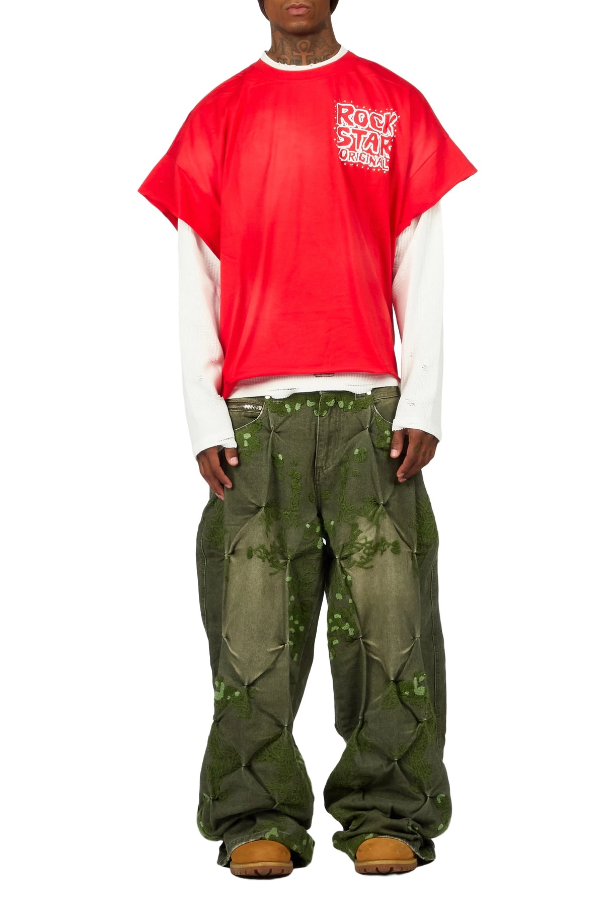 Erving Green Wash Baggy Fit Jean