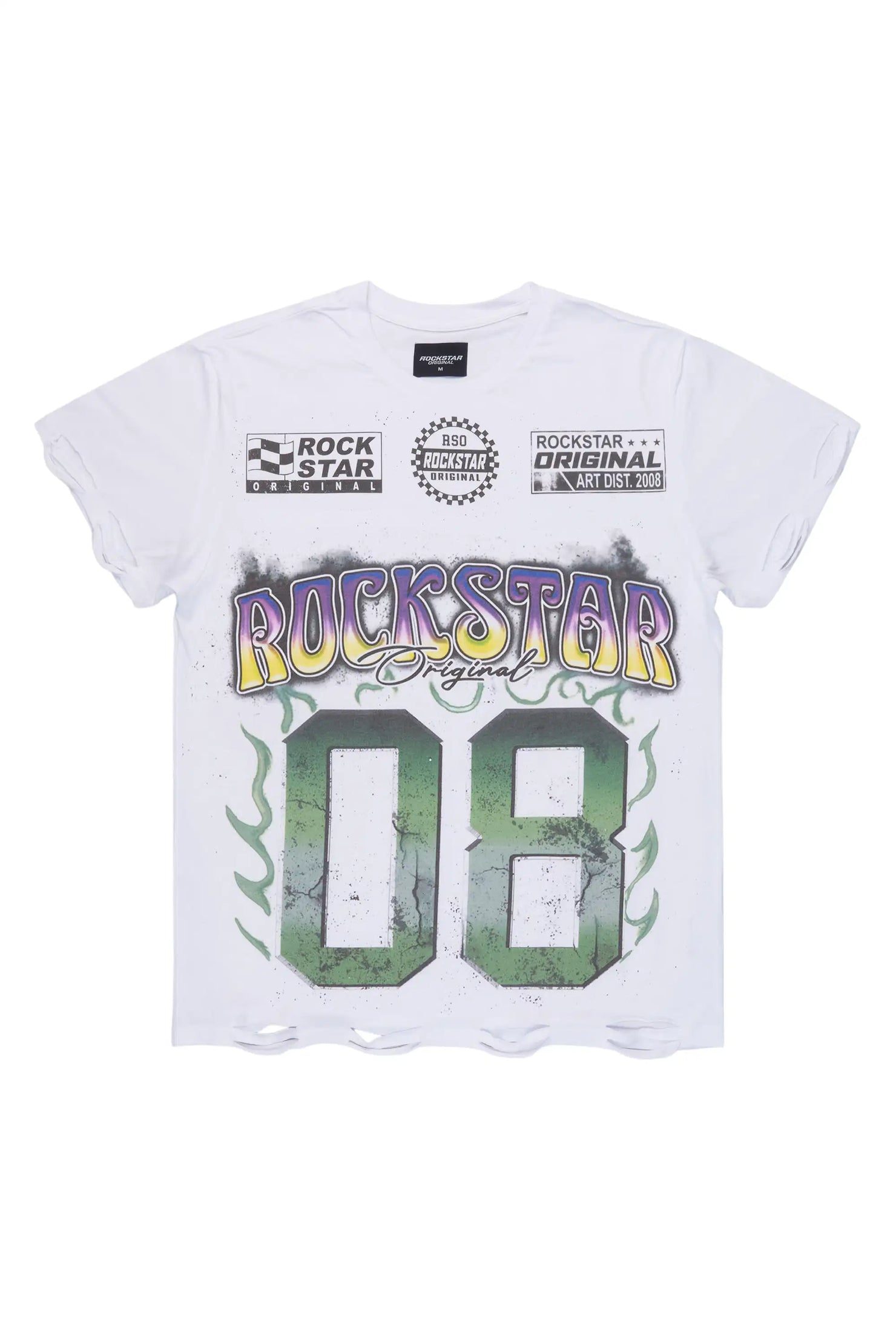 Quito White Graphic Oversized T-Shirt