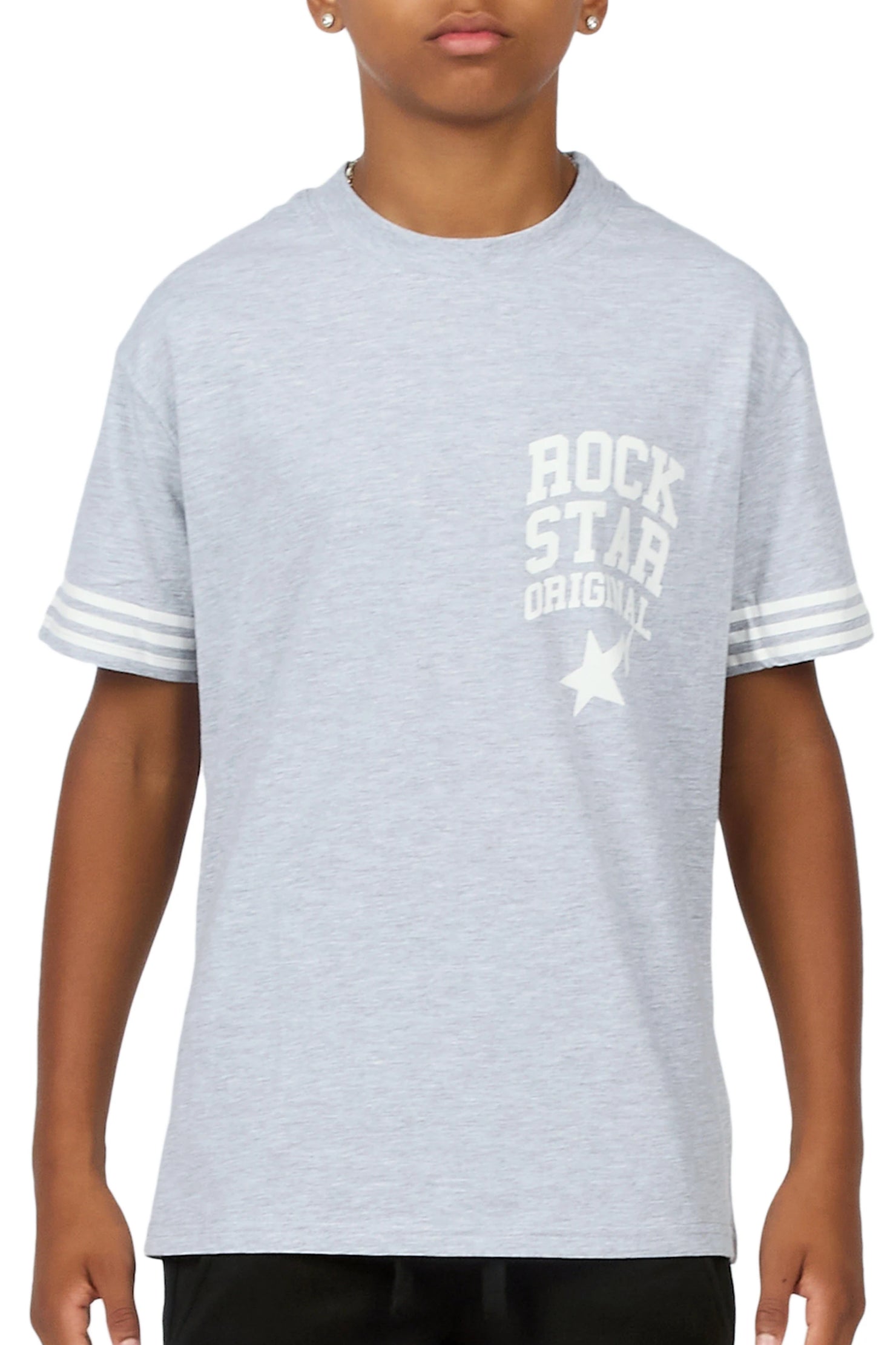 Boys Gerrit Heather Grey Oversized T-Shirt