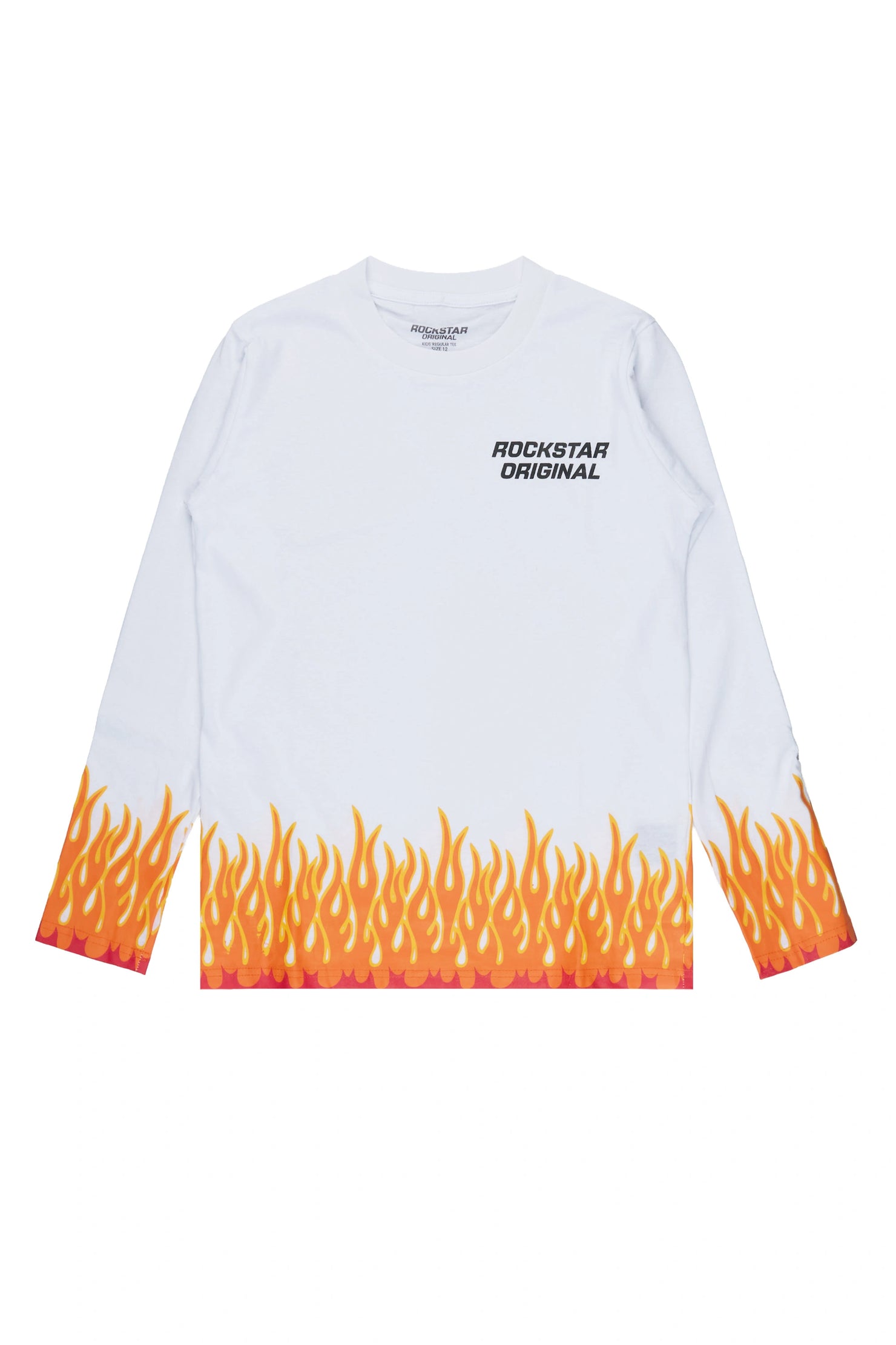 Boys Roeland White Graphic Long Sleeve T-Shirt