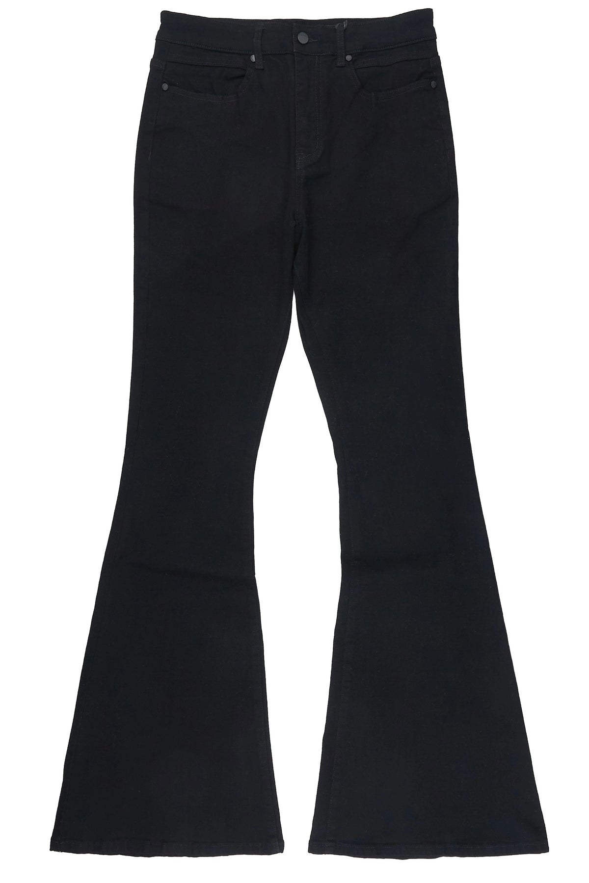 Lykes Black Super Flare Jeans