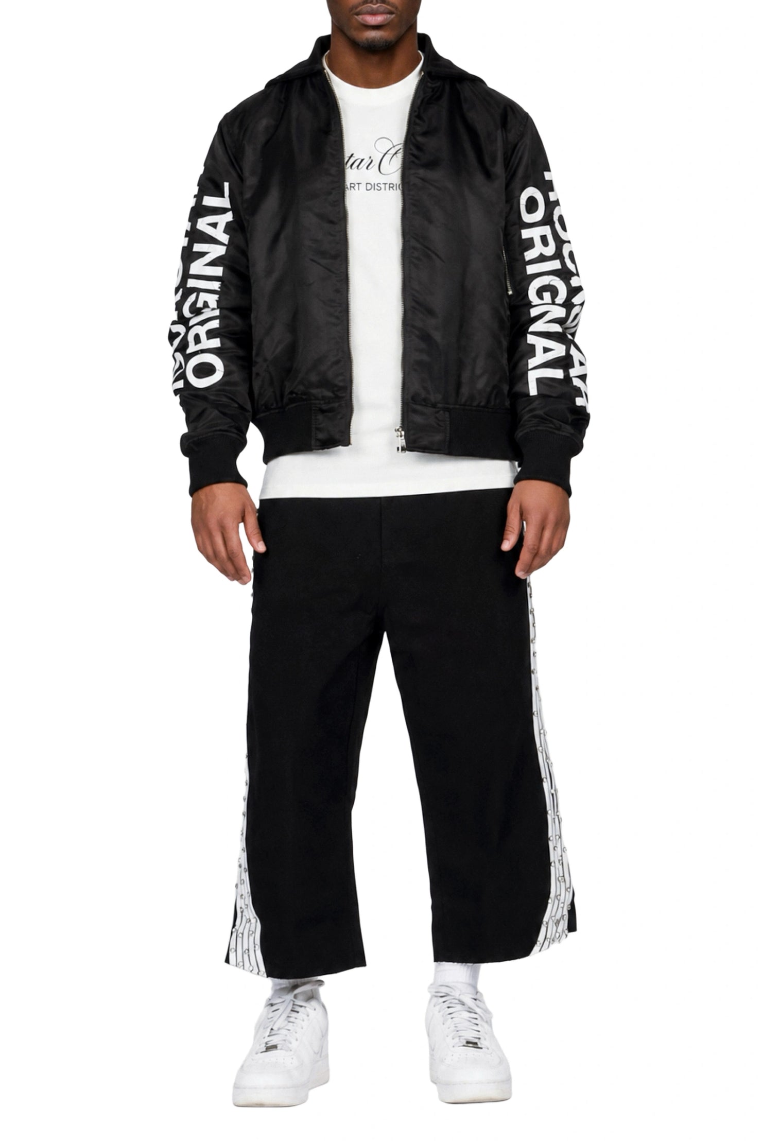 Zayven Black Extra Long Jort