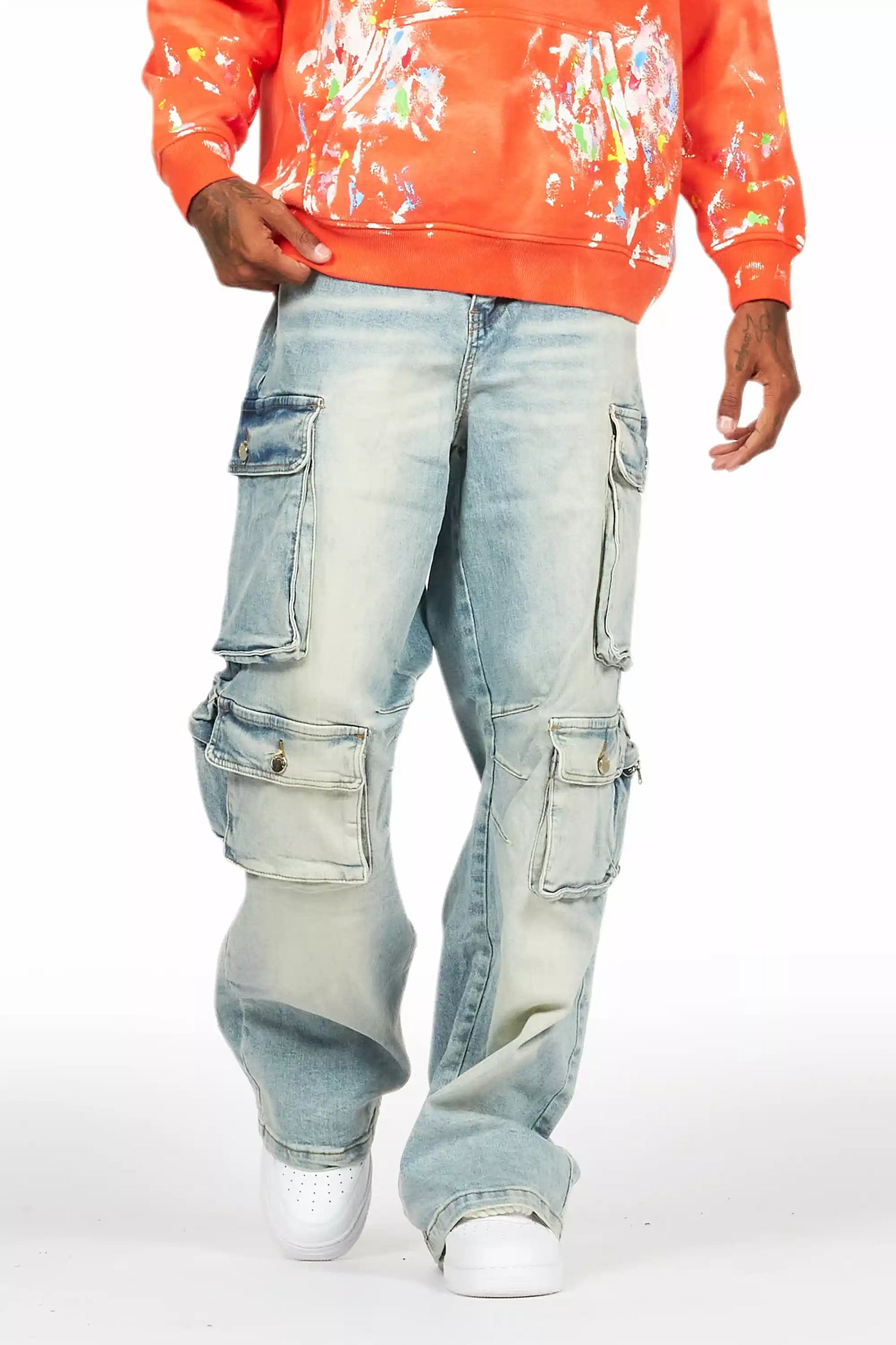 Cortie Blue Baggy Fit Jean