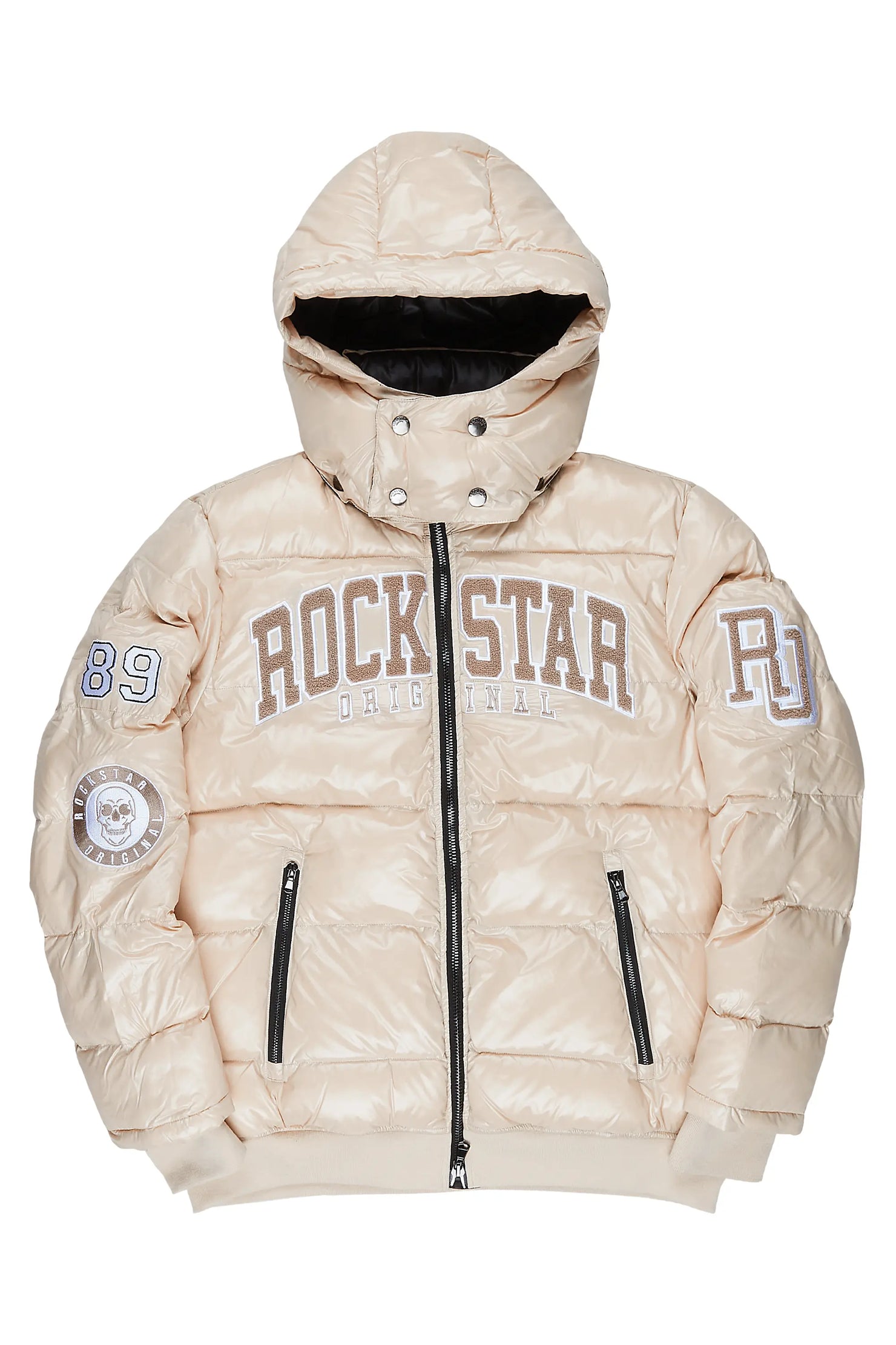 Cortland Beige Heavy Puffer Jacket