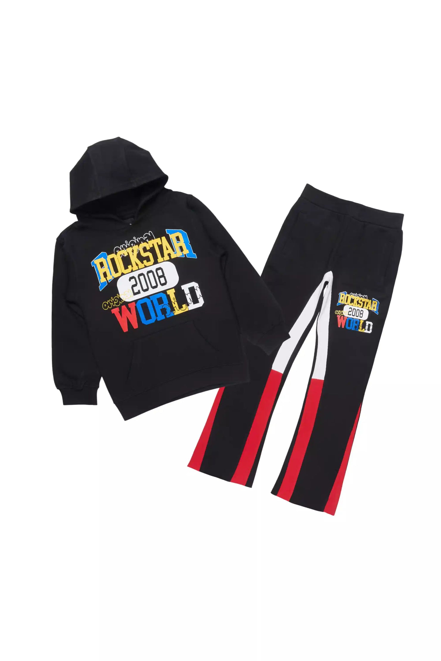 Boys Daria Black/Red Stacked Flare Track Set