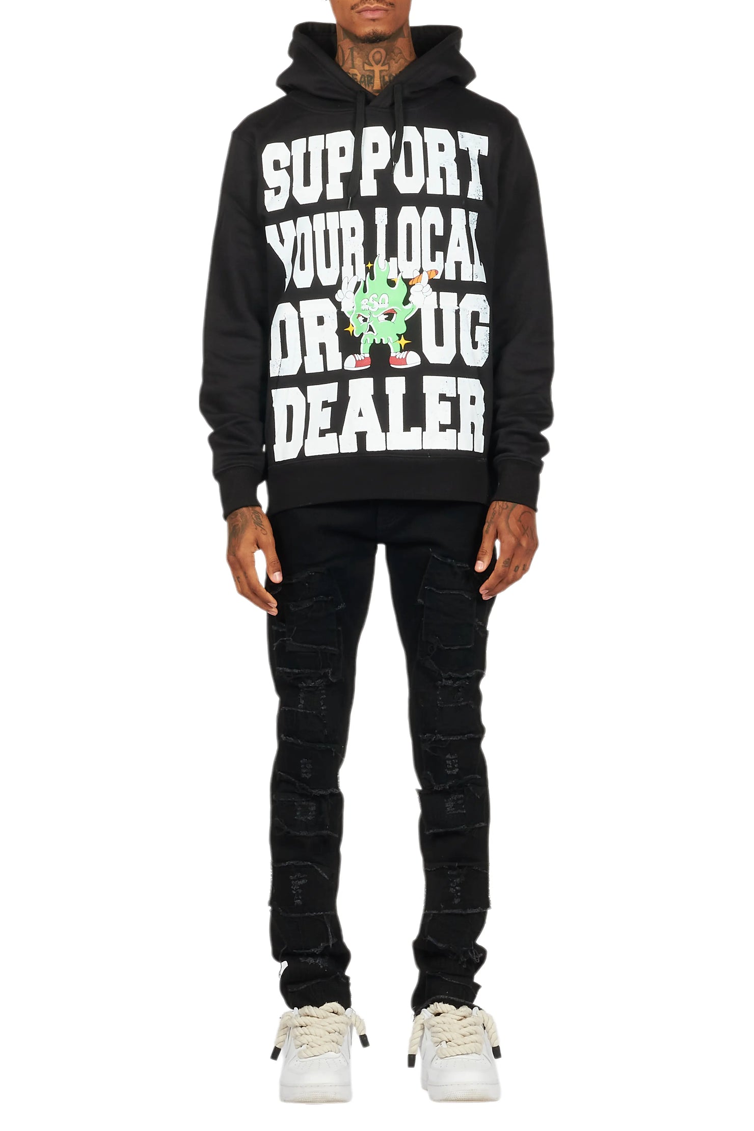 Tarl Black Hoodie & Camden Slim Fit Jean Bundle