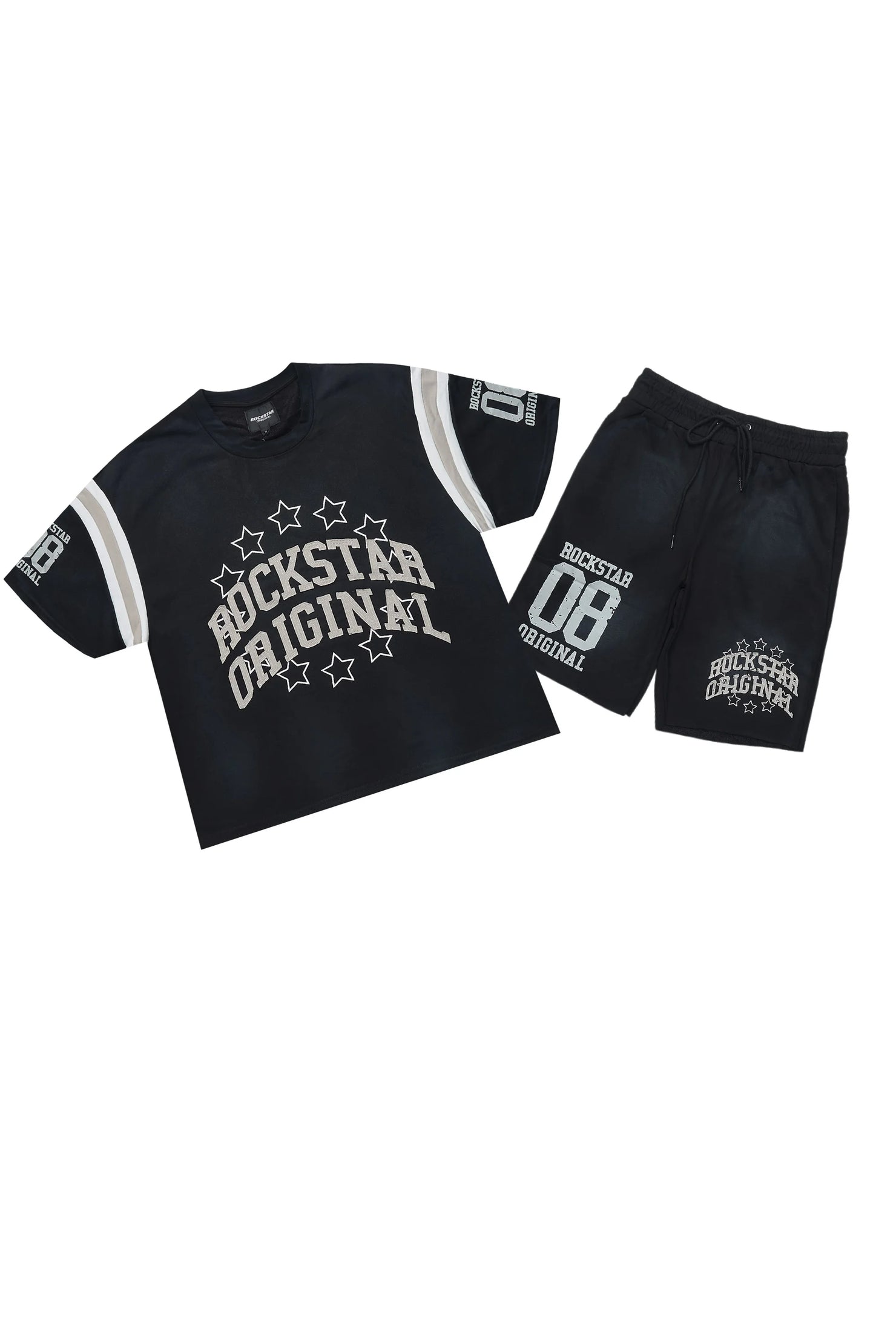 Boe Black T-Shirt/Short Set