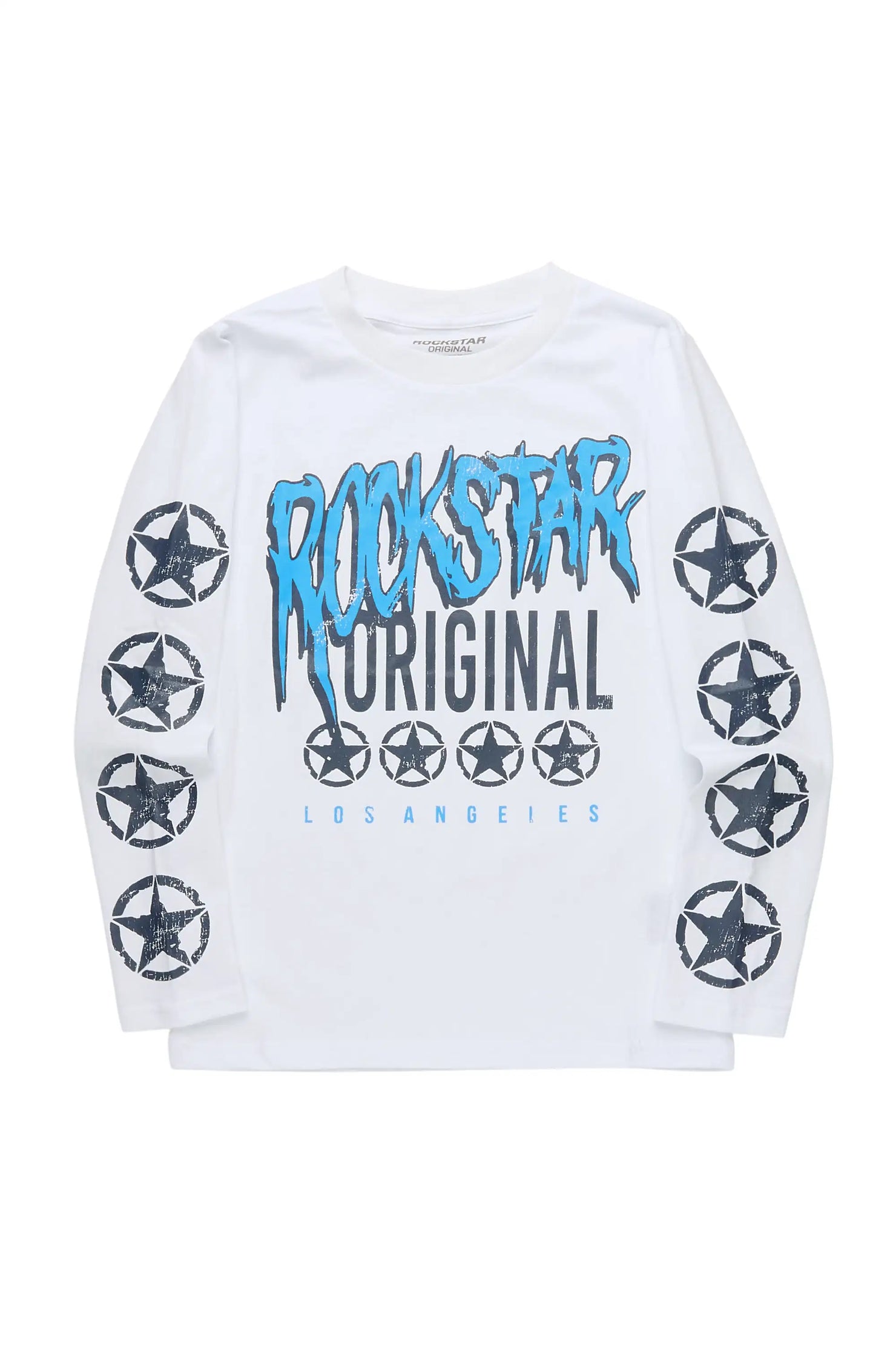 Boys Wizzurd White Long Sleeve Graphic T-Shirt