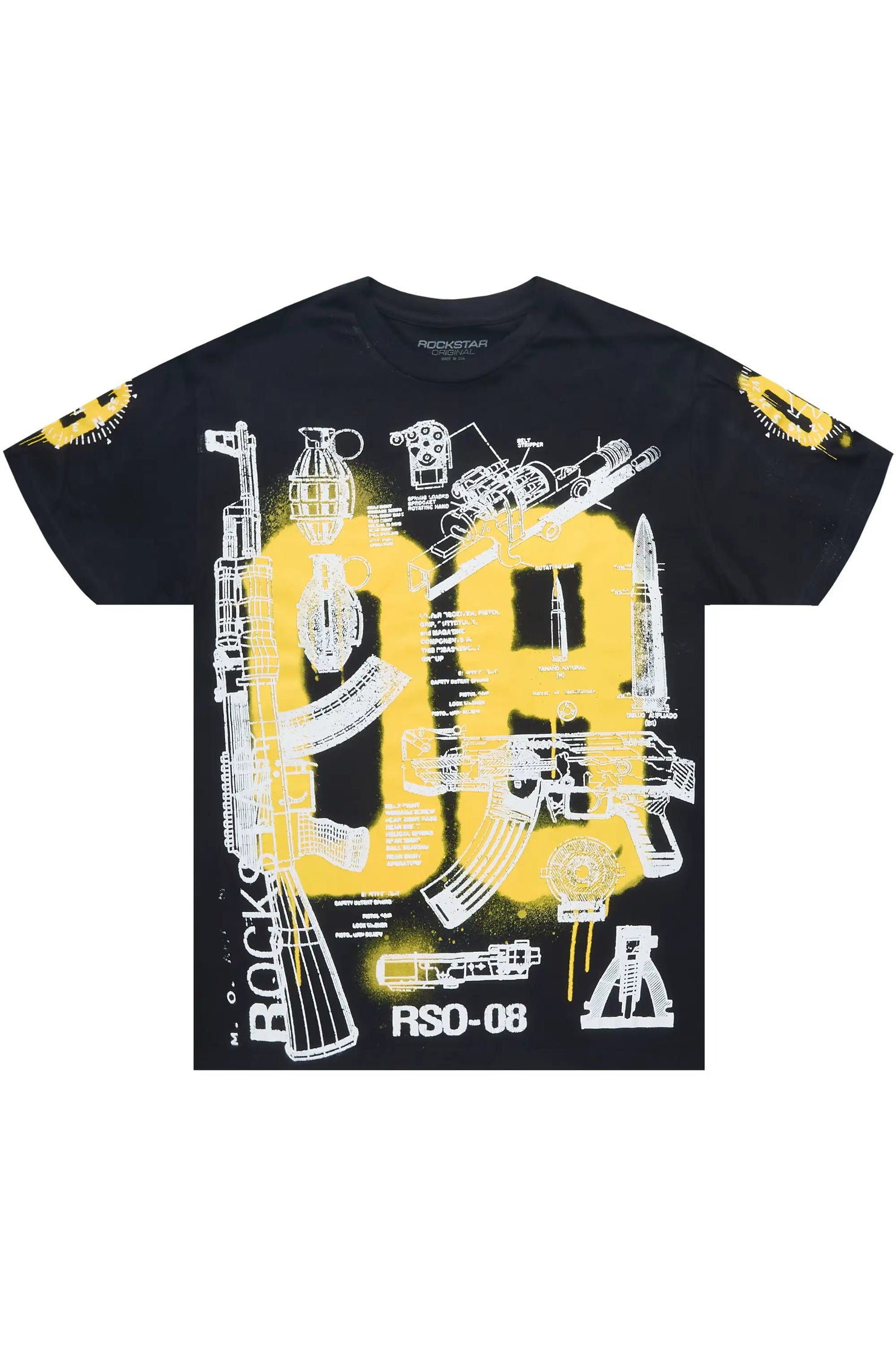 Nesta 2.0 Black Oversized Graphic T-Shirt
