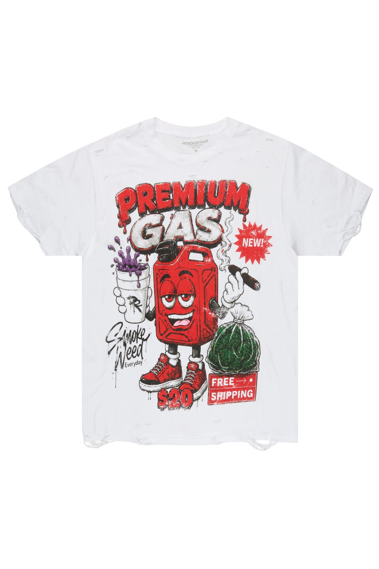 Blaise White Oversized Graphic T-Shirt