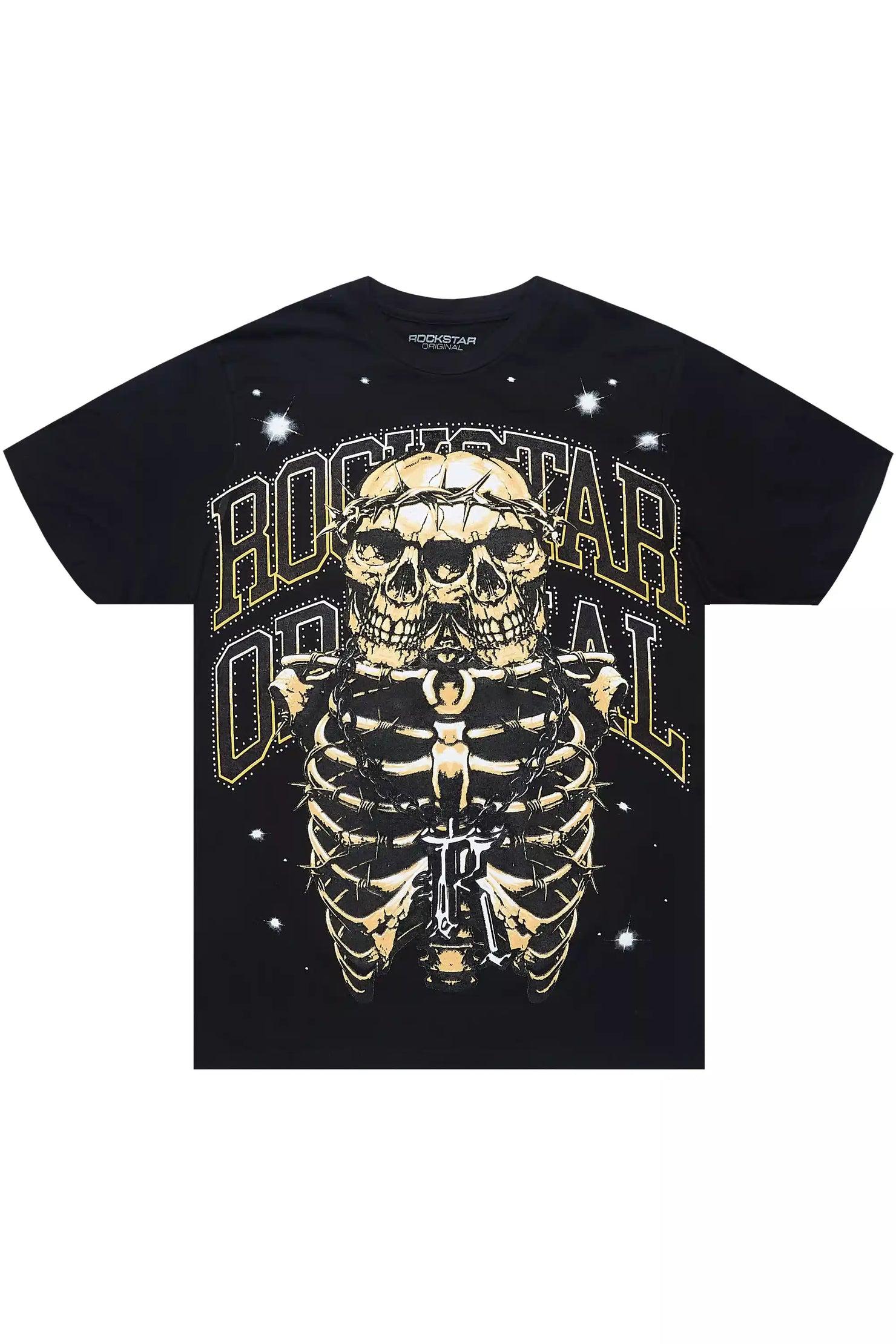Kaizel Black Graphic T-Shirt