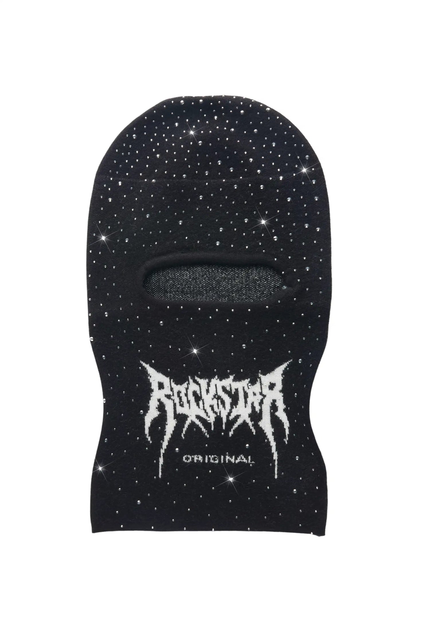 Porsha Black Rhinestone Ski Mask