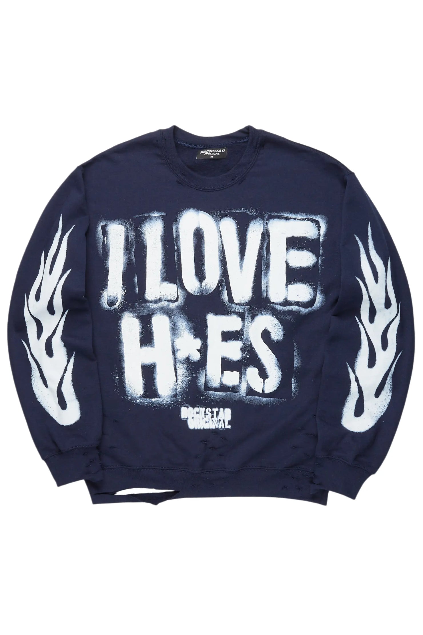 Banyan Navy/White Graphic Crewneck