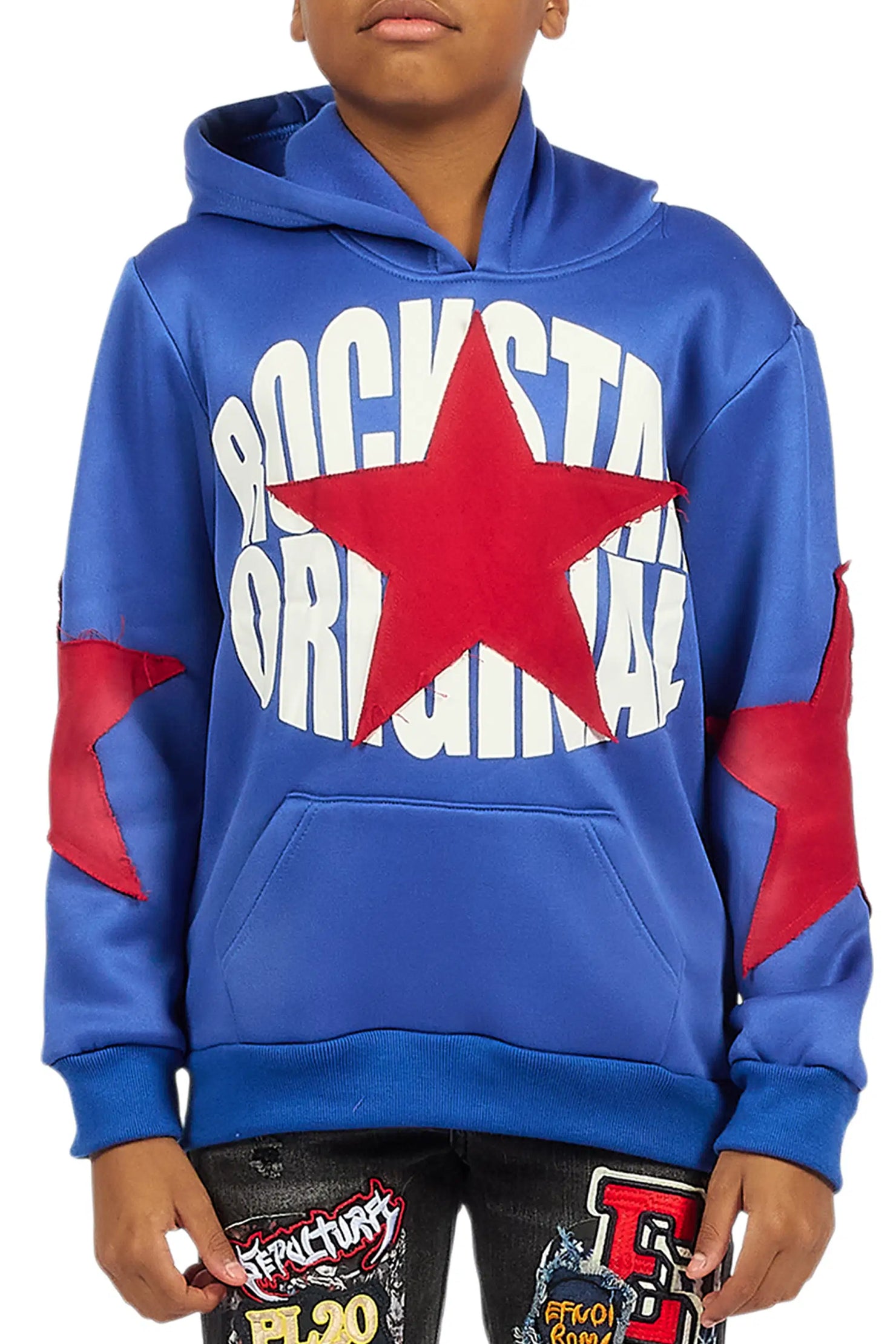 Boys States 2.0 Royal Blue Graphic Hoodie