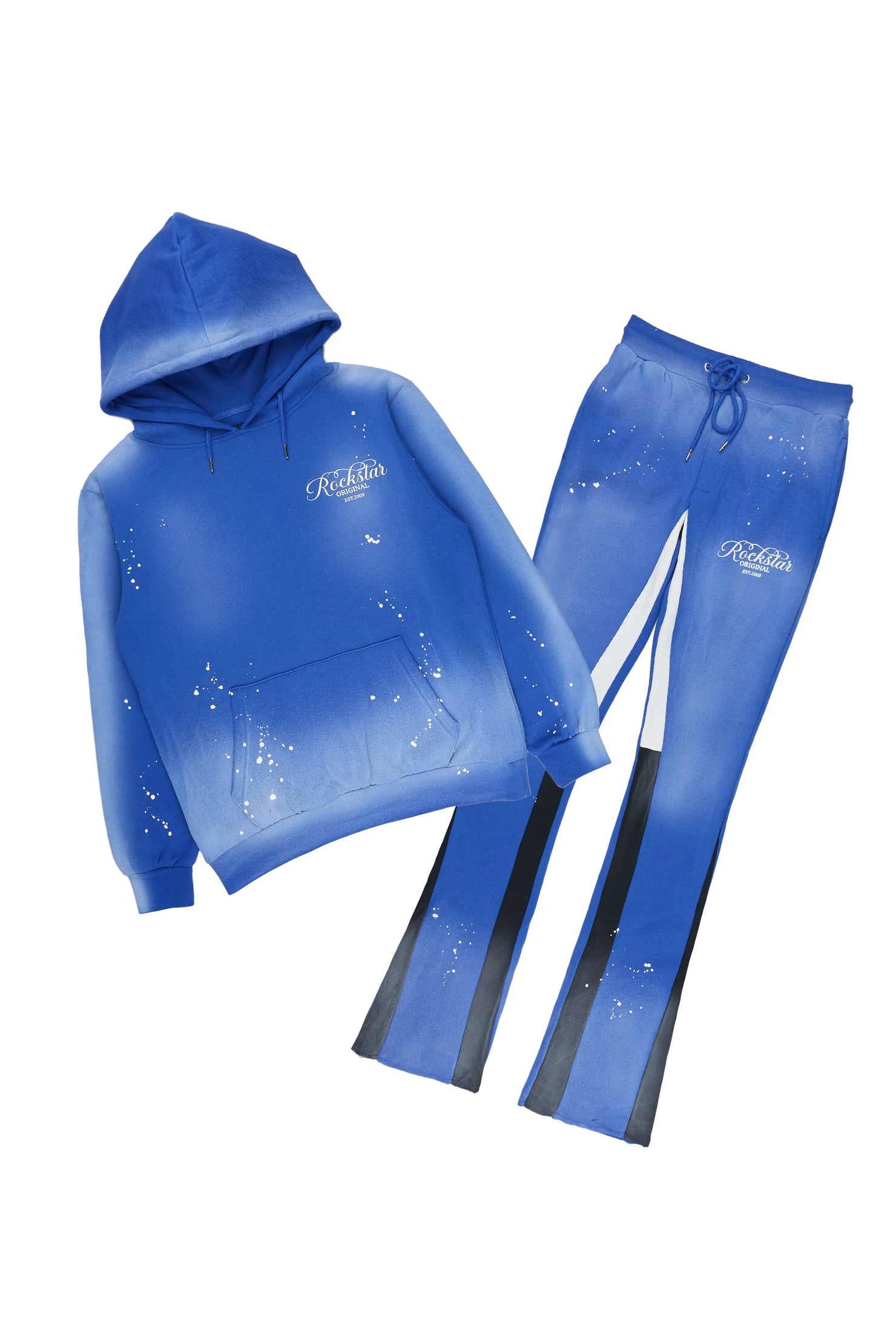 Rafter 2.0 Royal Blue Hoodie/Stacked Flare Track Set