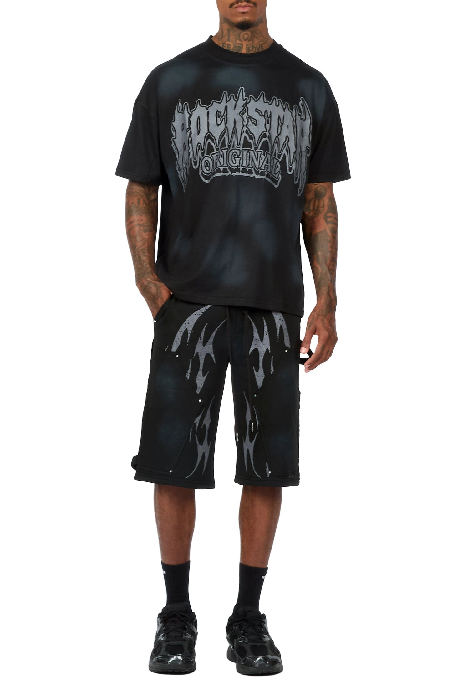 Jett Black T-Shirt/Jort Set