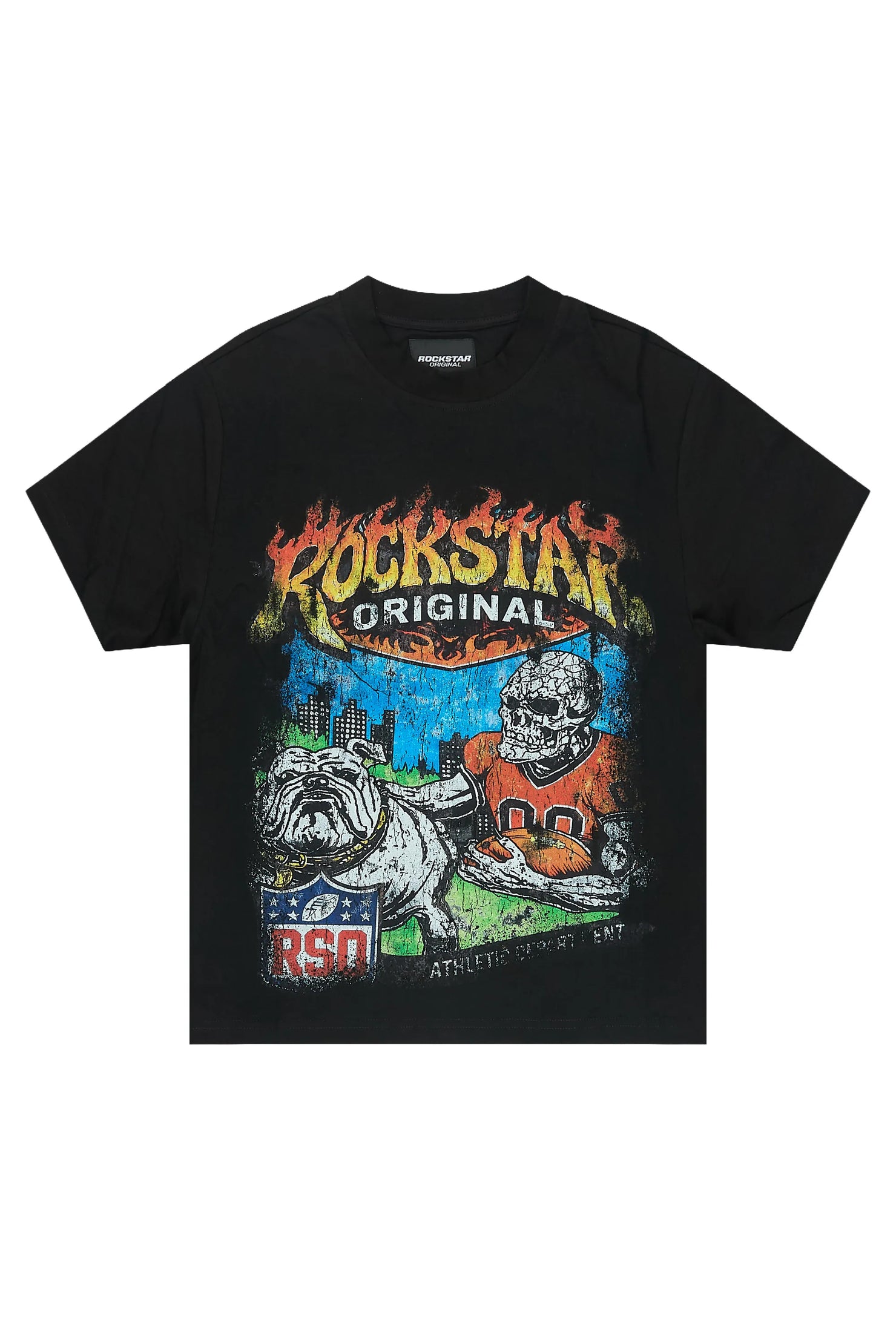 Boys Kabir Black Graphic T-Shirt