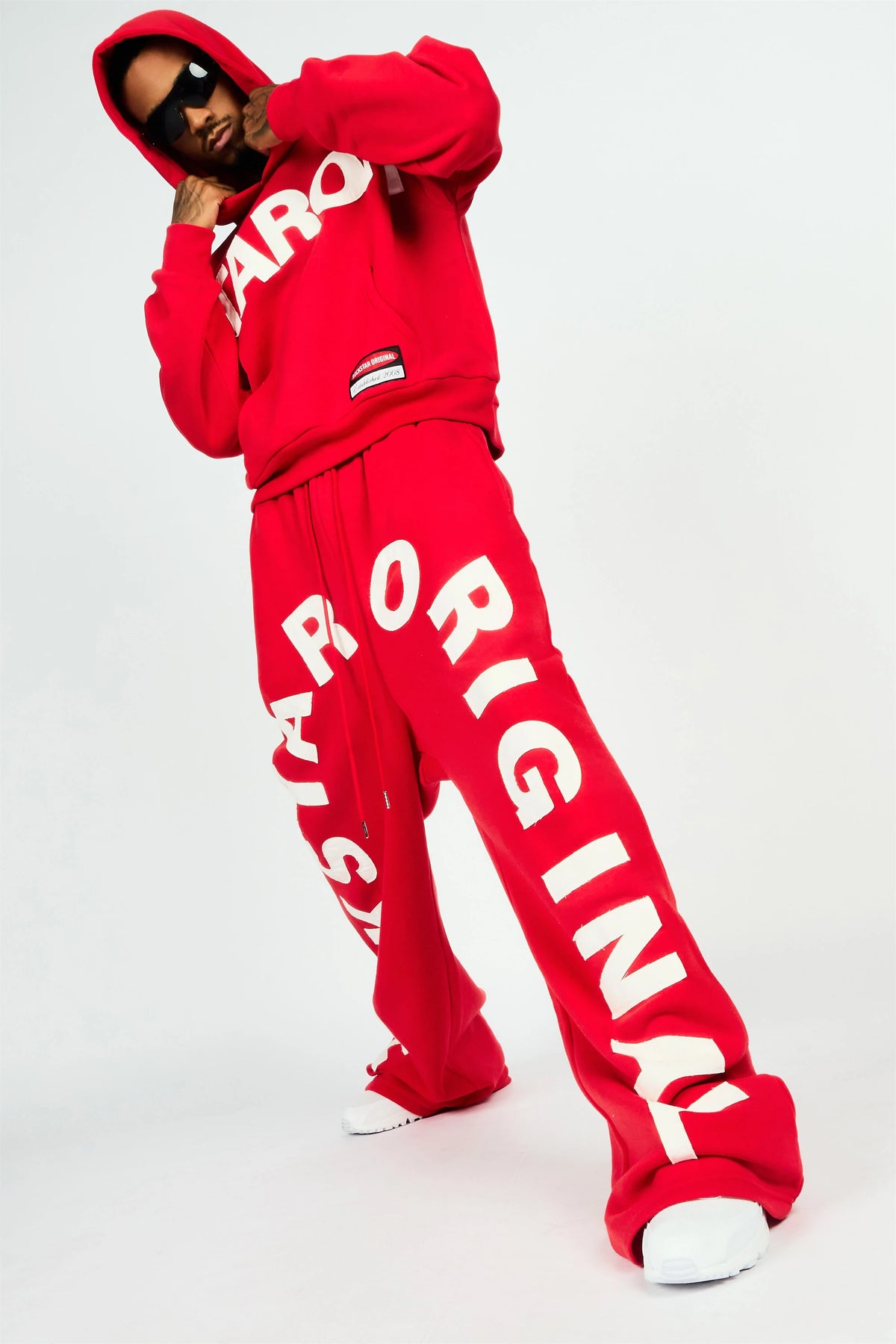 Kirin Red Hoodie/Baggy Pant Track Set