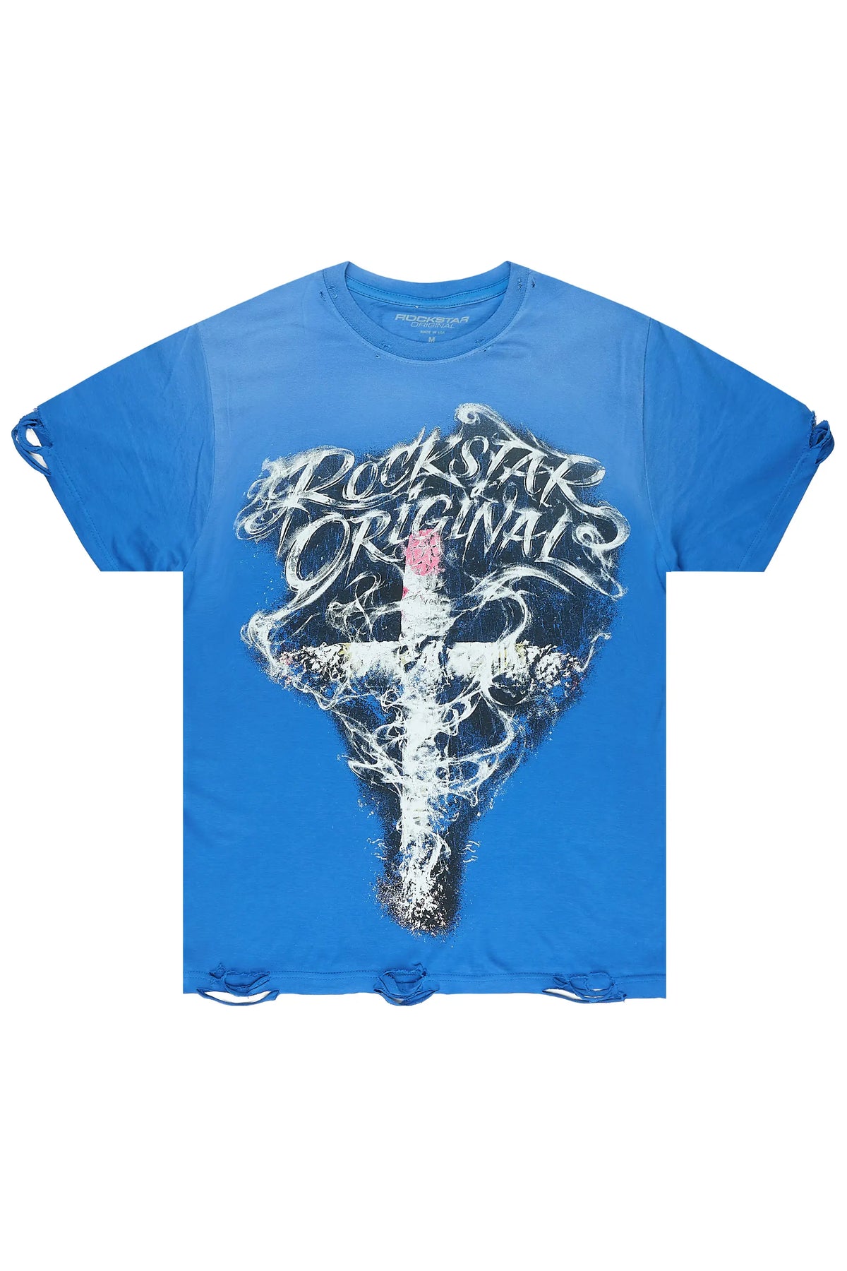 Harlan Blue Oversized Graphic T-Shirt