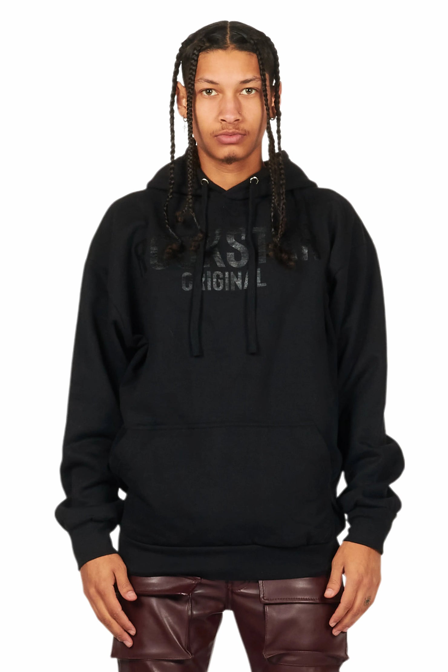 Sana Black Graphic Hoodie