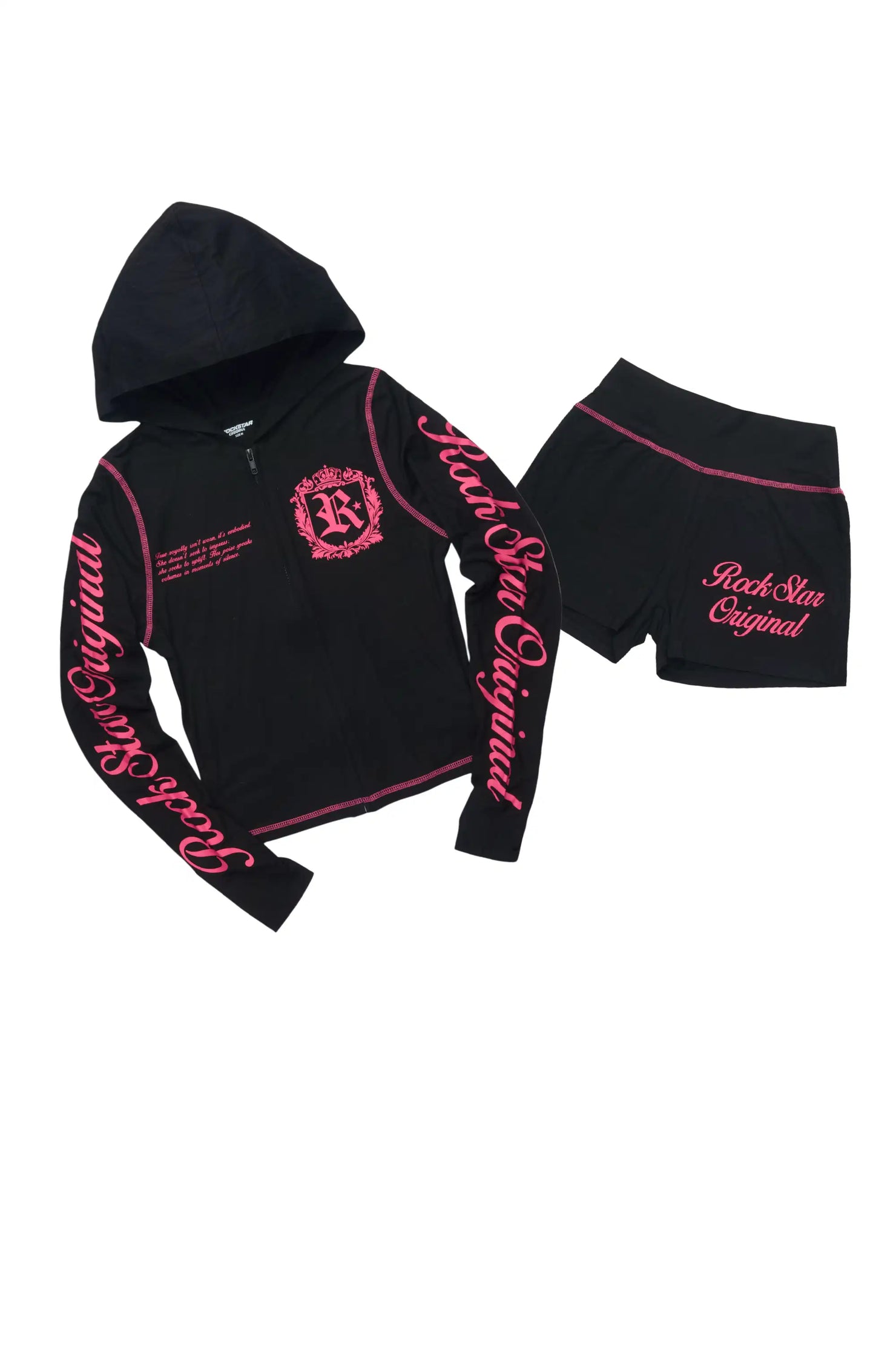 Desmine Black Short Set