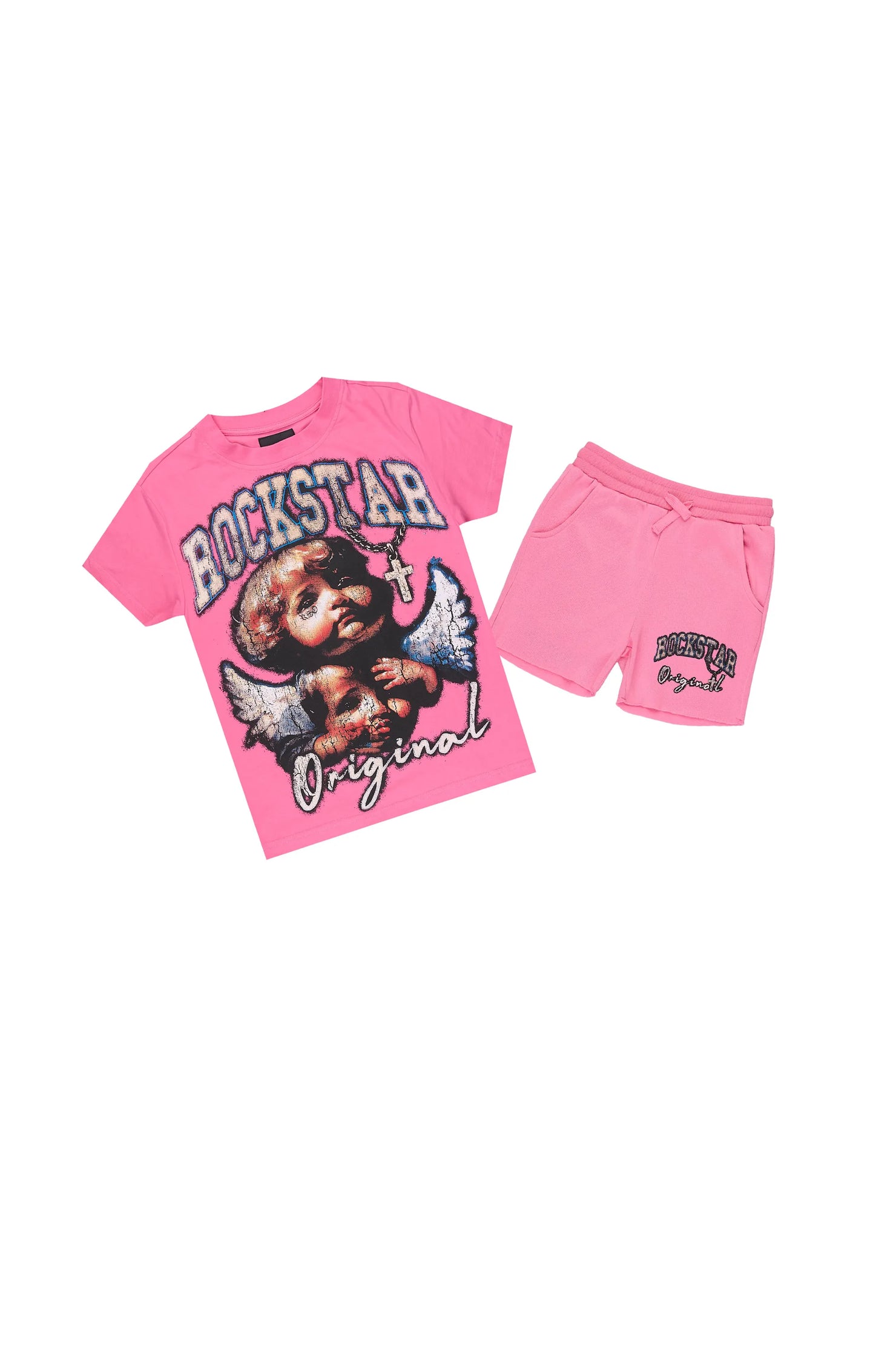 Girls Jovala Bubblegum T-Shirt Short Set